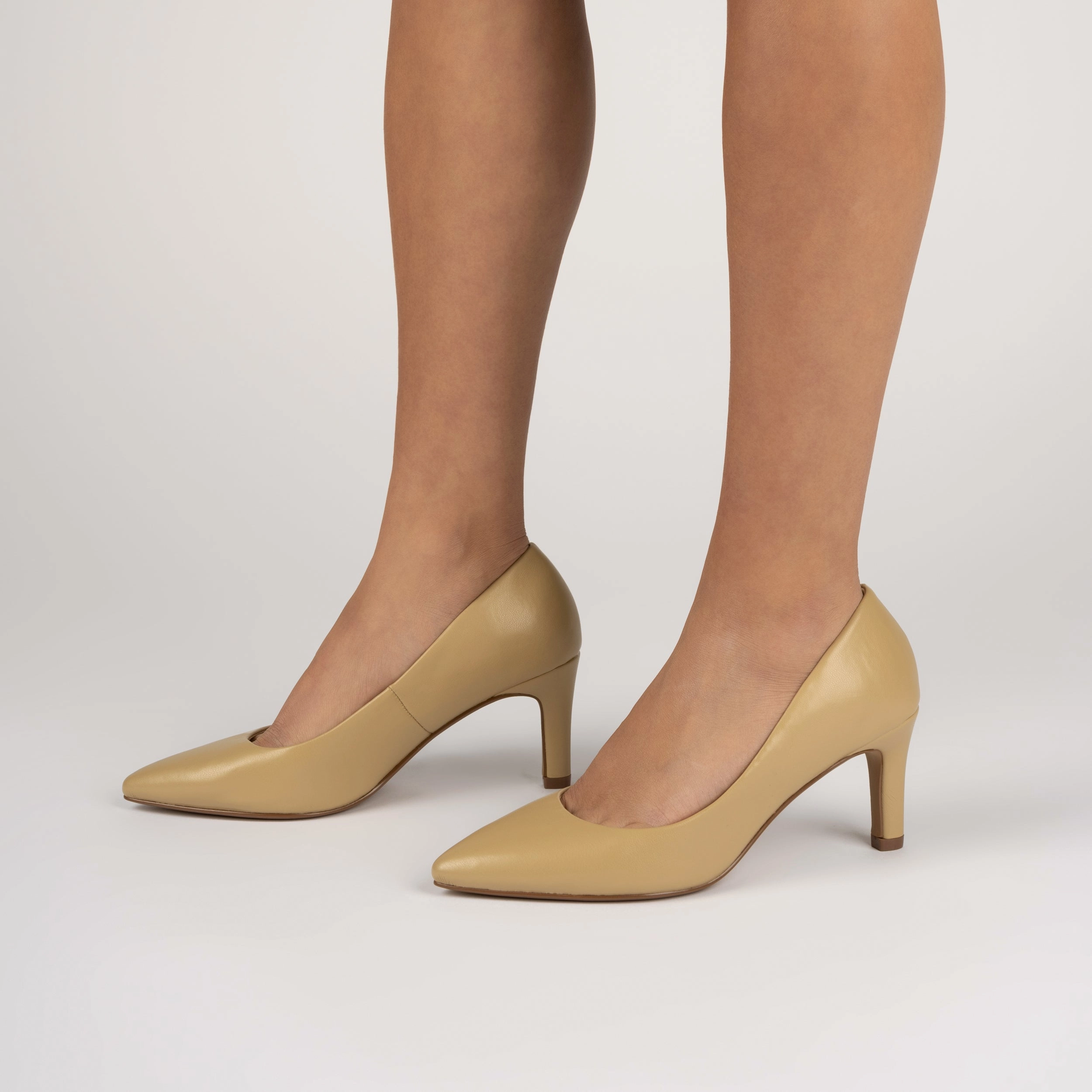 SCYLEE STILETTO PUMP HEELS IN VEGAN LEATHER Walk In High Heels