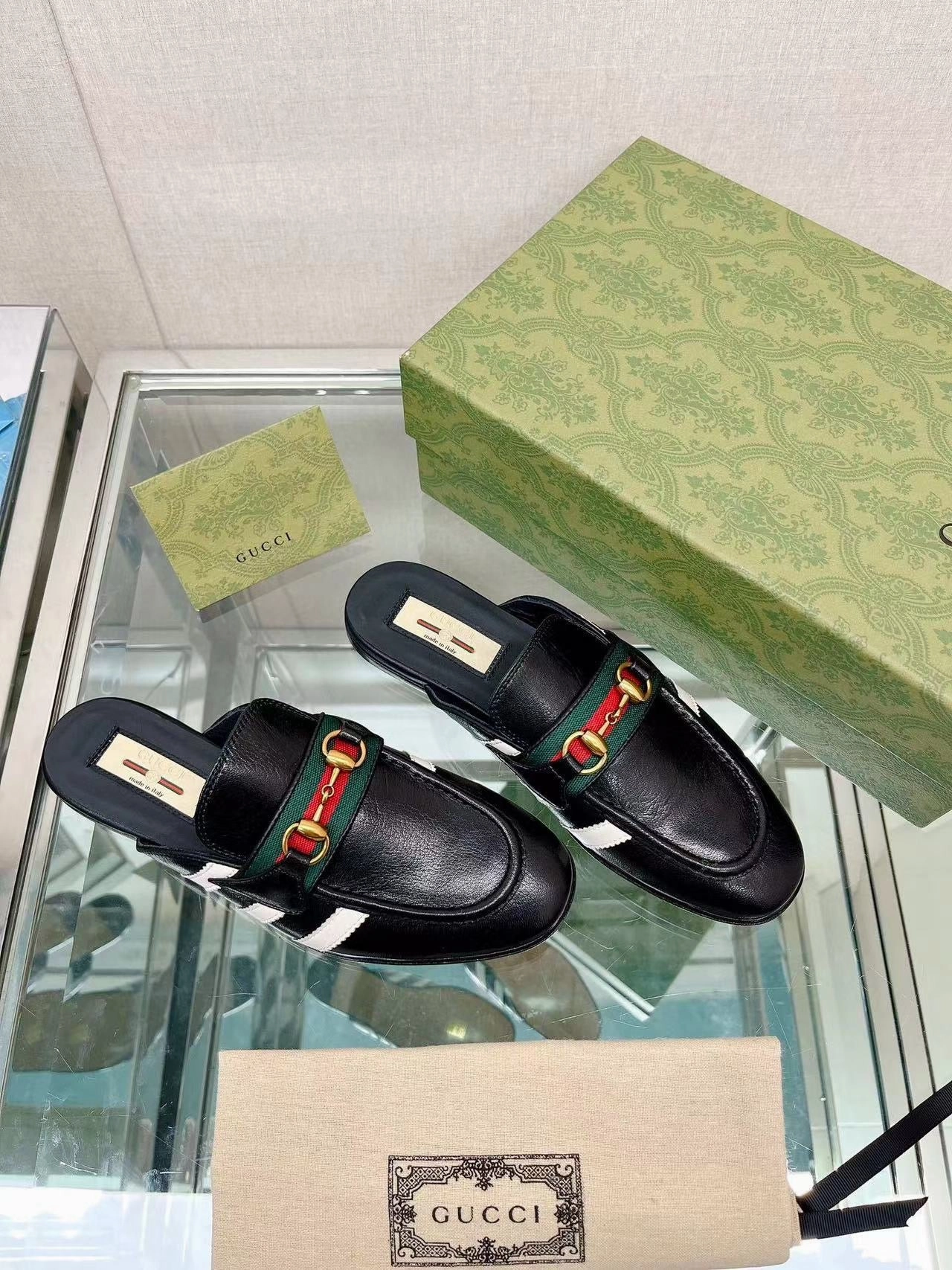 SE1032 adidas x Gucci women's slipper with Horsebit / Size5-10 Adidas Cycle Shoes