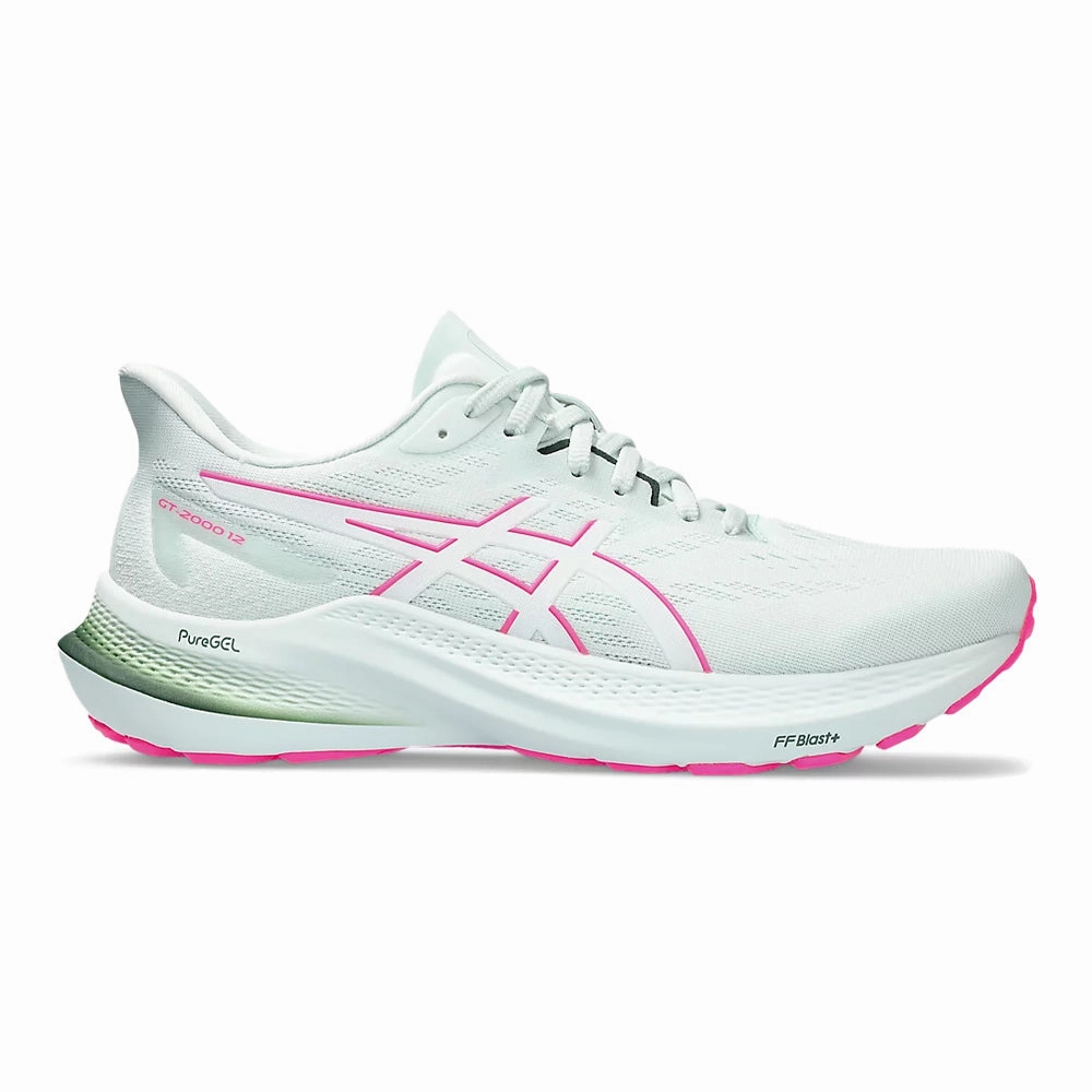 Asics Track Club Shoes Women's Asics GT-2000 12, Pure Aqua/White, 6 B Medium