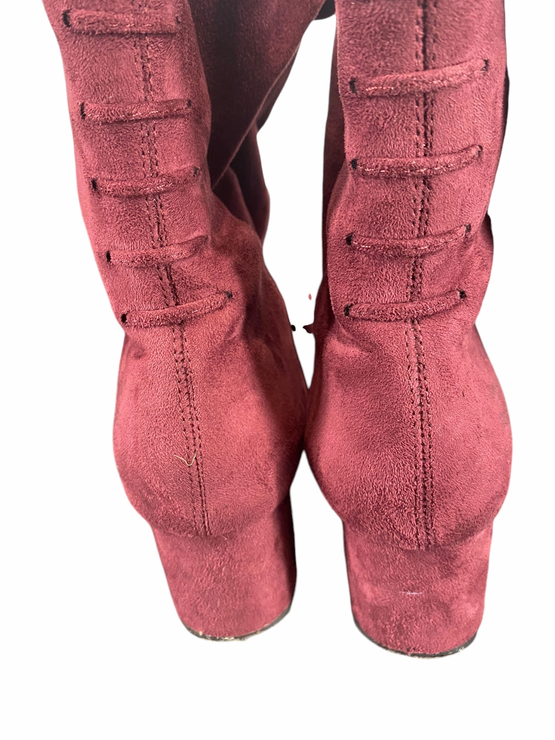 Boots Over-the-knee Heels By Steve Madden In Red, Size: 6.5 Double H Steel Toe Boots