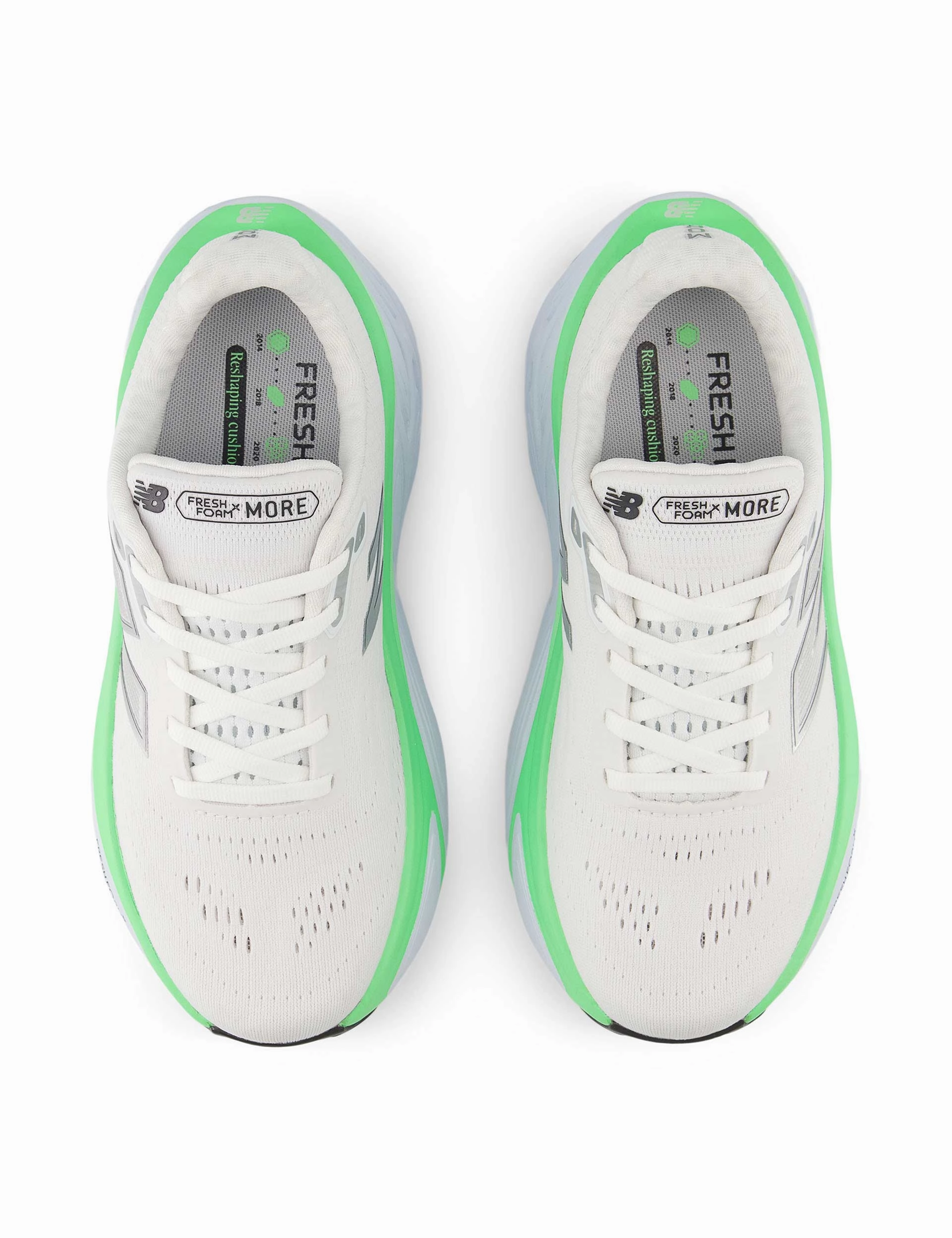 New Balance Fresh Foam X Reviews Fresh Foam X More v5 Shoes - White/Ice Blue/Electric Jade