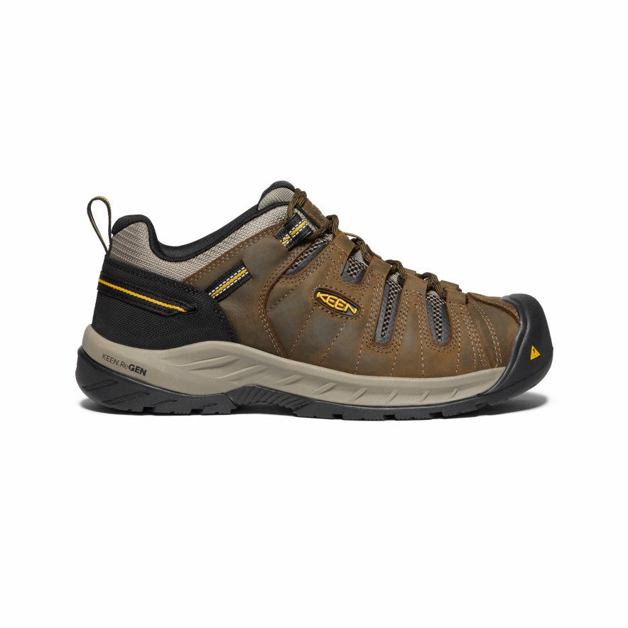 Hiking Boots And Jeans Men's Flint II (Soft Toe)  |  Cascade Brown/Golden Rod