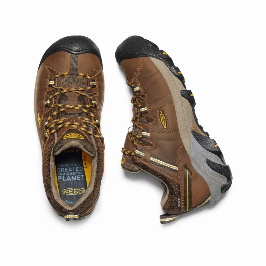 Merrell Moab 2 Waterproof Hiking Boots Men's Targhee II Waterproof  |  Cascade Brown/Golden Yellow