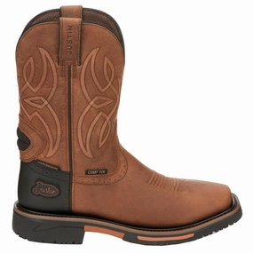 Dallen 11 Inch Waterproof Nano Composite Toe Work Boots Waterproof Glue For Shoes