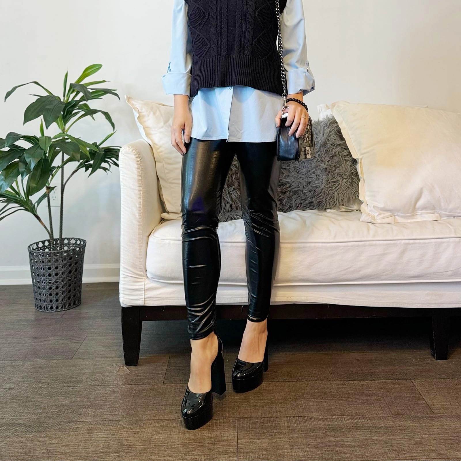 High Heels Zebra JENN ARDOR Womens Platform Heels 5 Inch Chunky High Heel Pumps with 1.7 Inch Platform & Ankle Strap