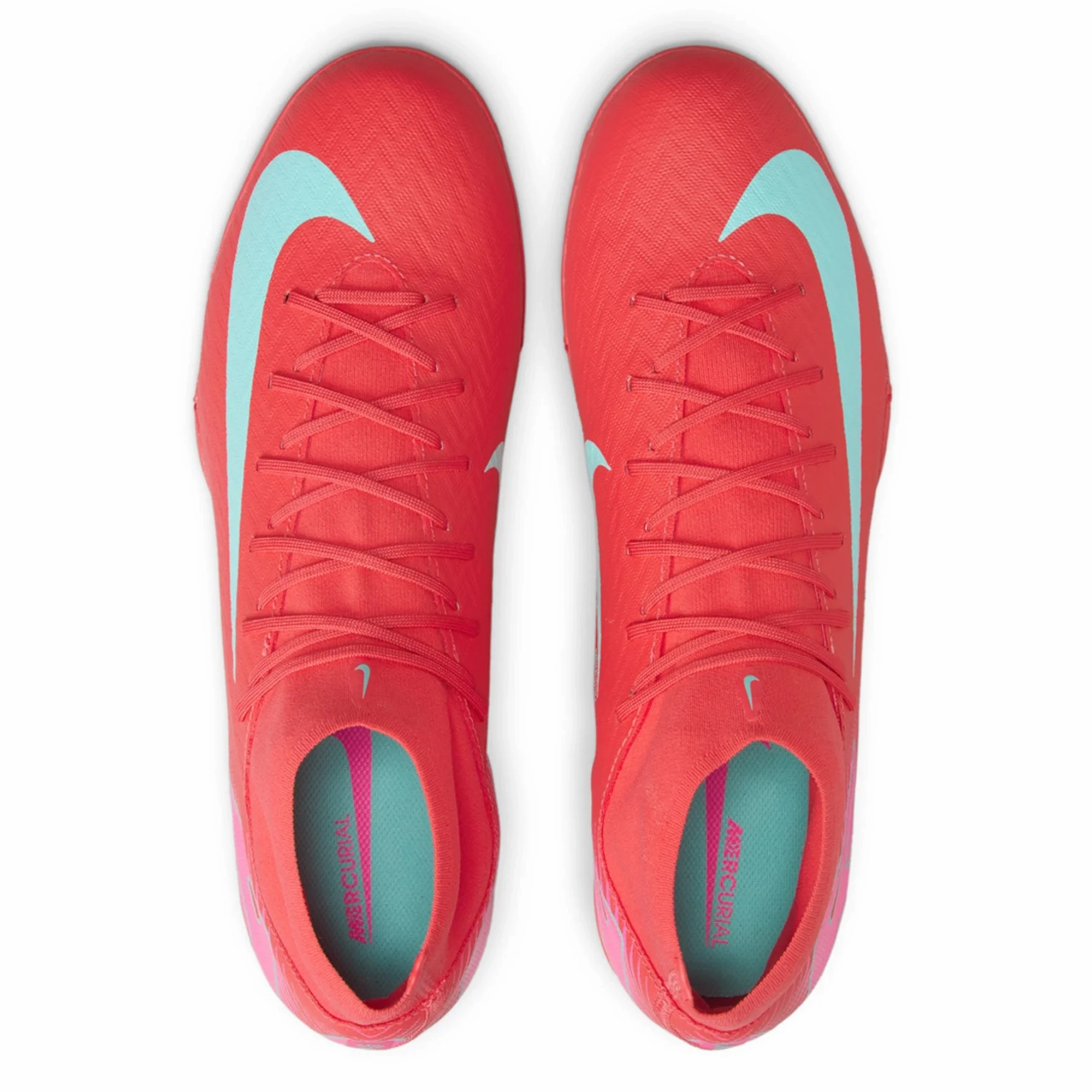 Nike Shoe Silhouette Nike Zoom Superfly 10 Academy Turf Soccer Shoes (Ember Glow/Aurora Green)