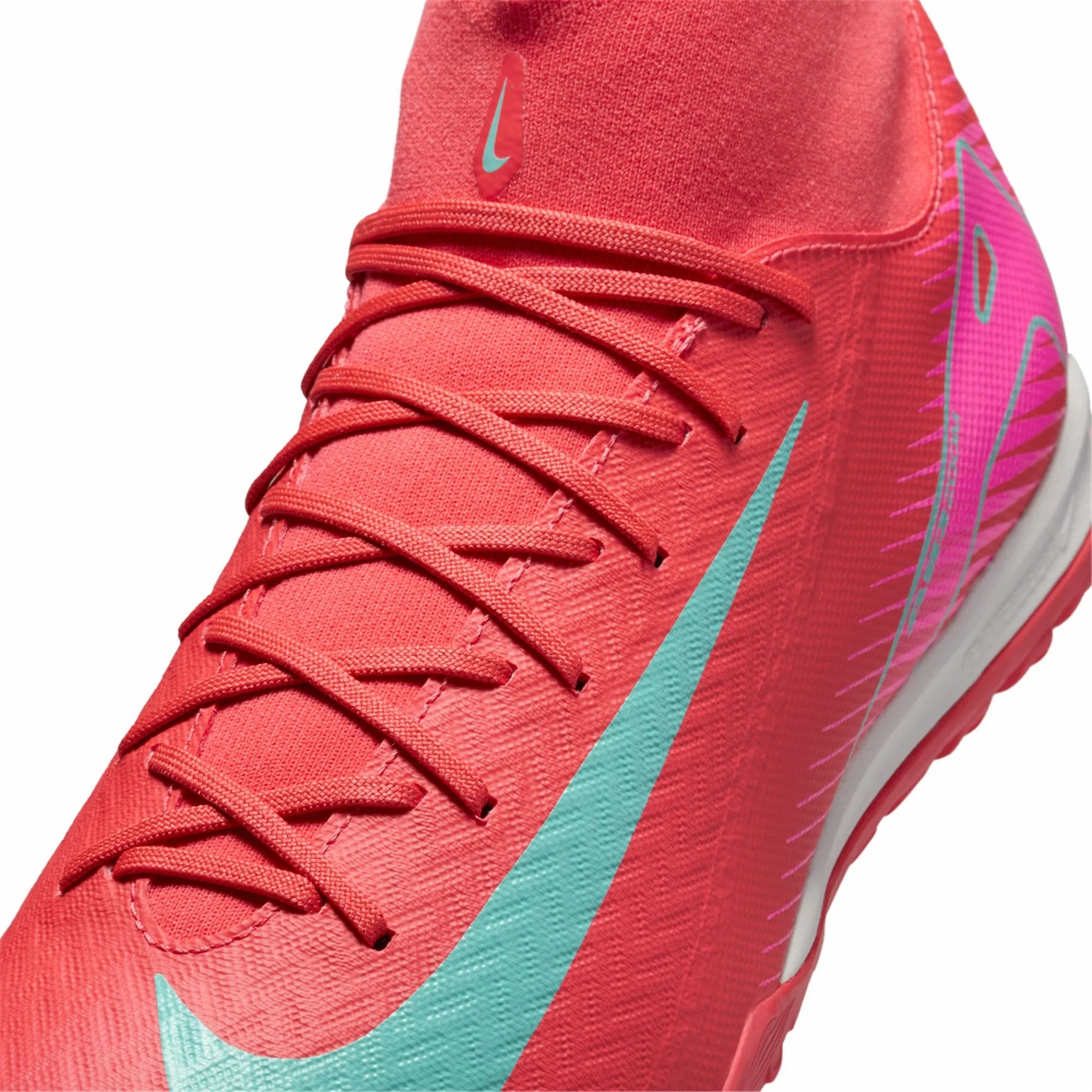 Nike Lebron Shoe Nike Zoom Superfly 10 Academy Turf Soccer Shoes (Ember Glow/Aurora Green)