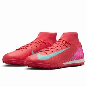 Nike Gymnastics Shoes Sneaker Nike Zoom Superfly 10 Academy Turf Soccer Shoes (Ember Glow/Aurora Green)