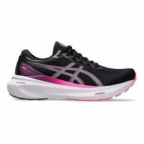 Asics Stability Trail Running Shoes Women's Asics Gel-Kayano 30, Black/Lilac Hint, 6 D Wide