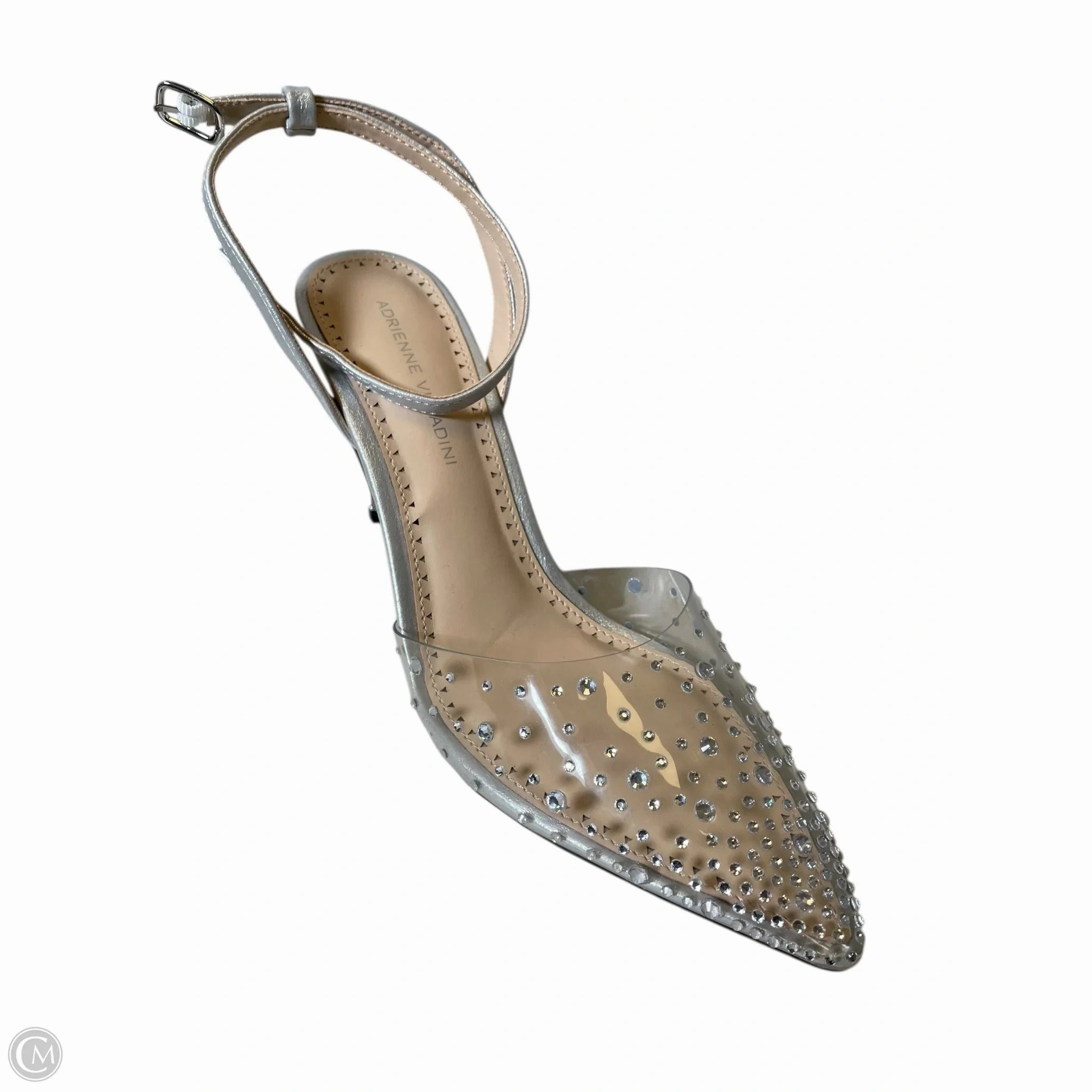 Shoes Heels Kitten By Adrienne Vittadini In Silver, Size: 8.5 Avoid High Heels