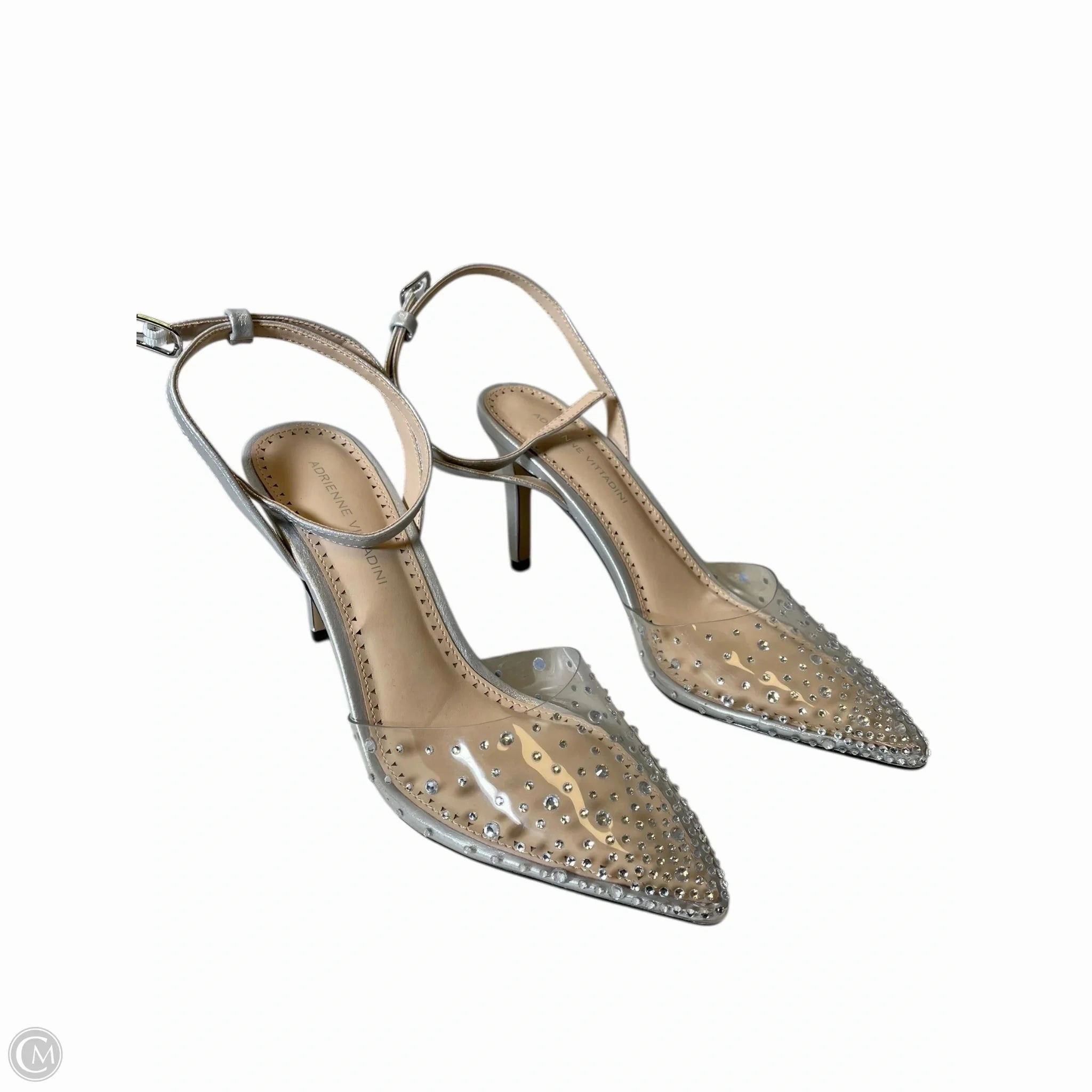 Shoes Heels Kitten By Adrienne Vittadini In Silver, Size: 8.5 High Heels Horse