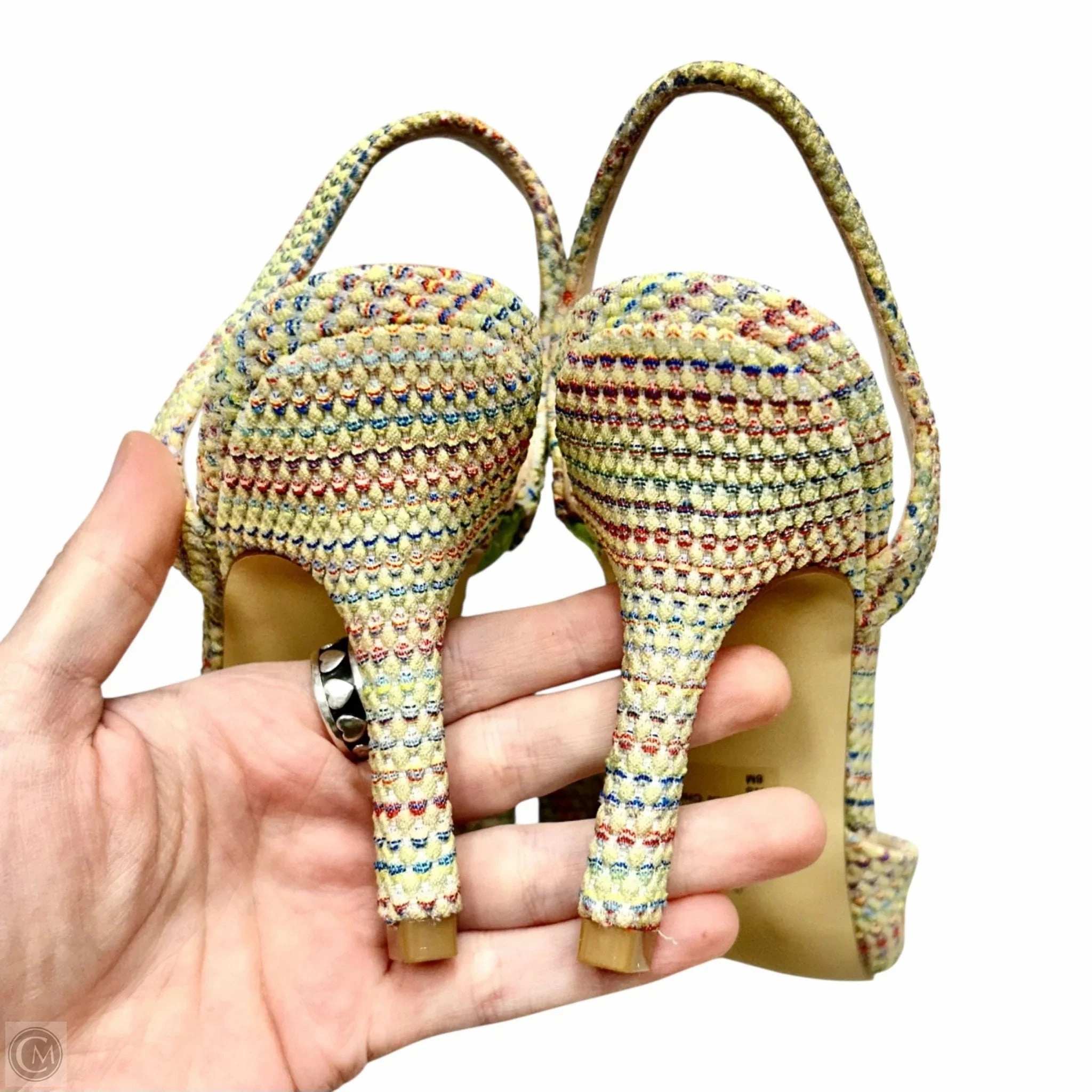 Shoes Heels Kitten By Charles By Charles David In Multi-colored, Size: 8 Beachy Heels