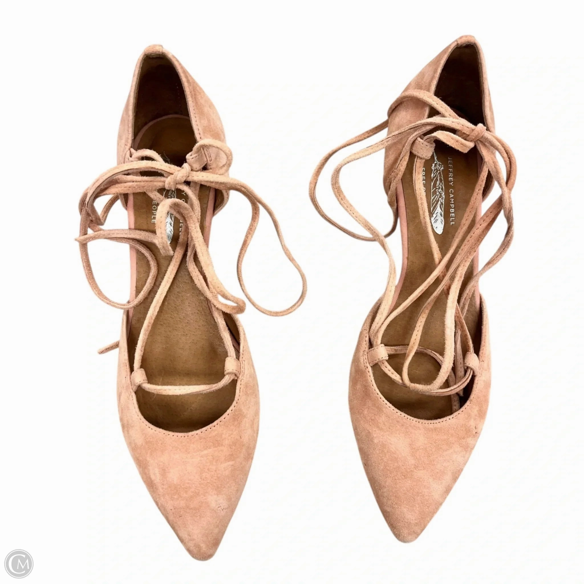 High Heel Costume Shoes Heels Kitten By Jeffrey Campbell In Peach, Size: 7