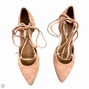 Retro High Heel Shoes Shoes Heels Kitten By Jeffrey Campbell In Peach, Size: 7