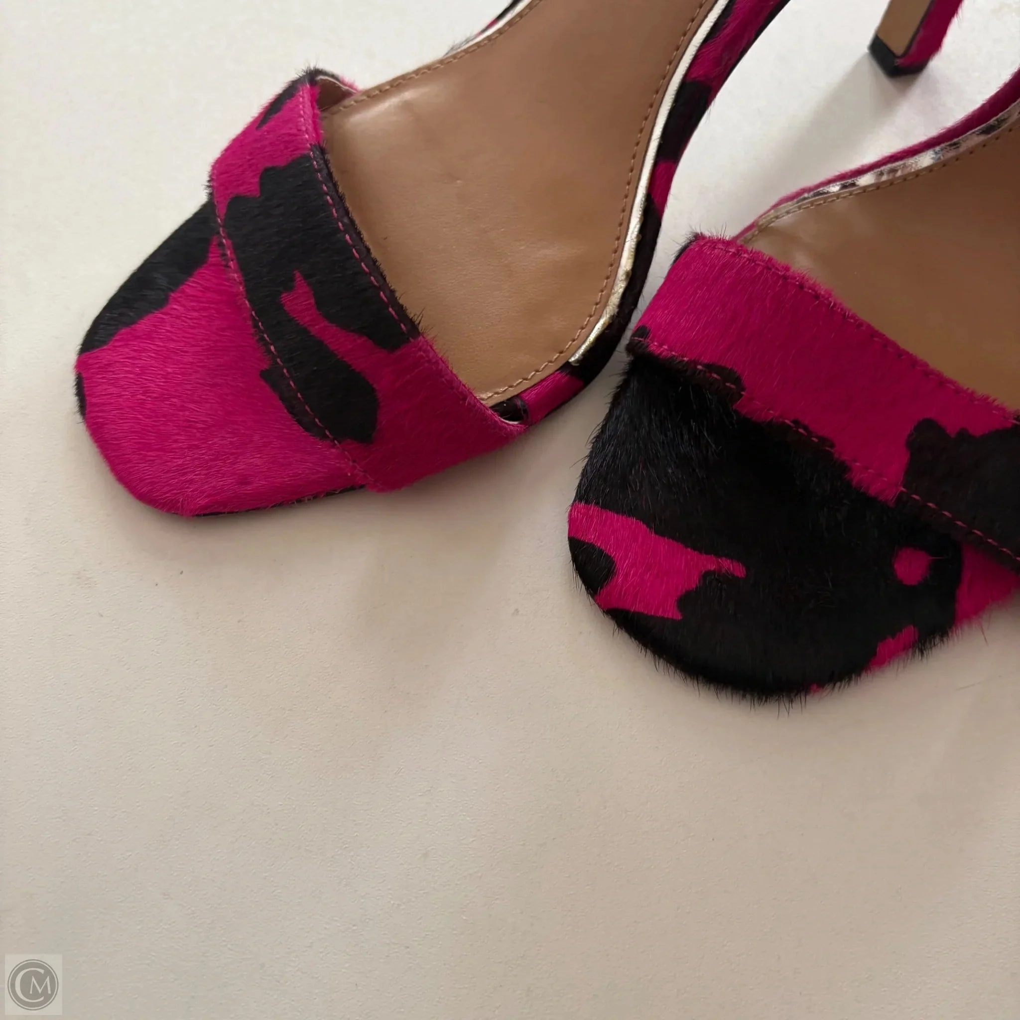 Shoes Heels Kitten By Jessica Simpson In Animal Print, Size: 9.5 Boot High Heels