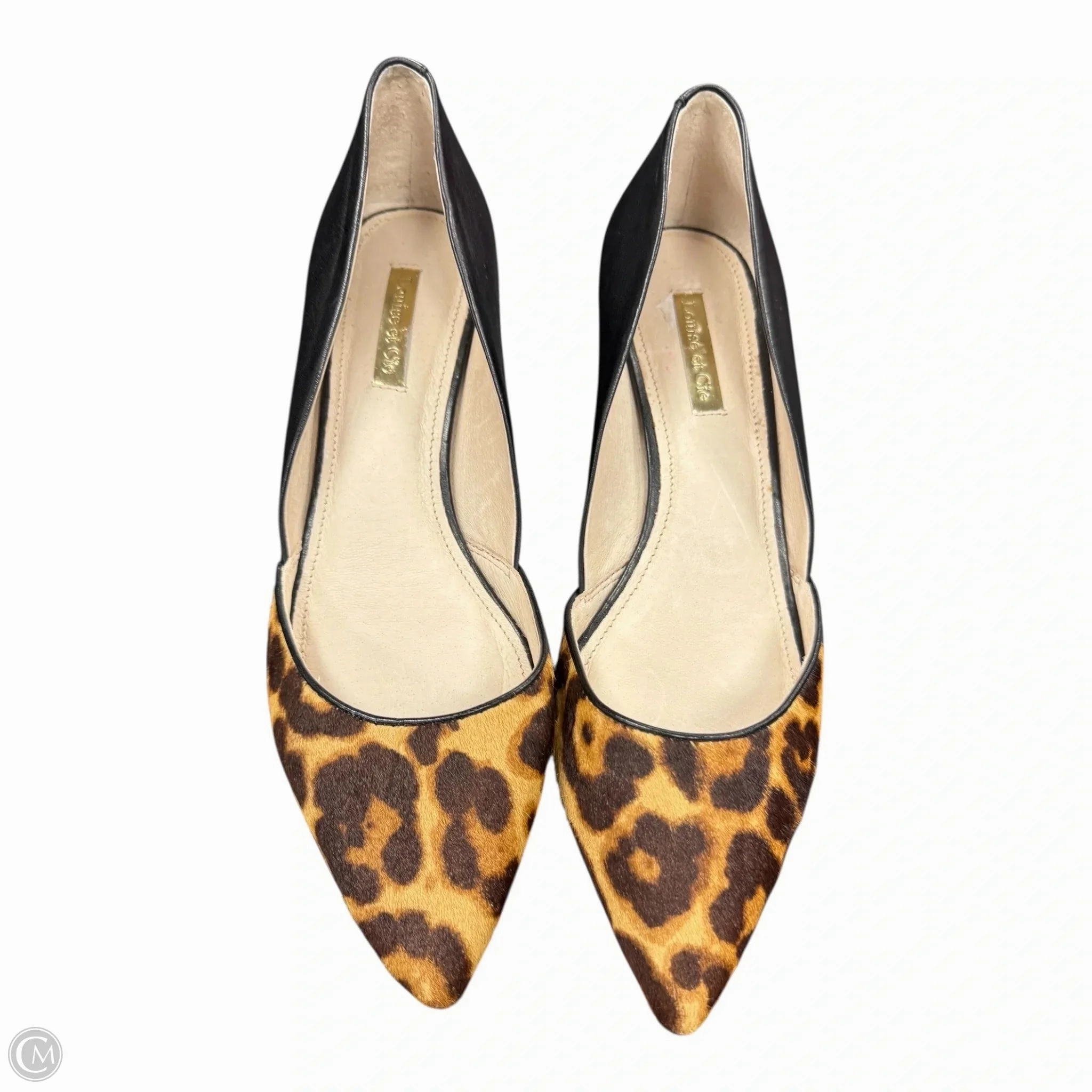 Shoes Heels Kitten By Louise Et Cie In Animal Print, Size: 7.5 Ankle Heel Boots