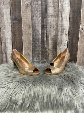 11 Inch High Heels Shoes Heels Stiletto By Bandolino In Copper, Size: 9