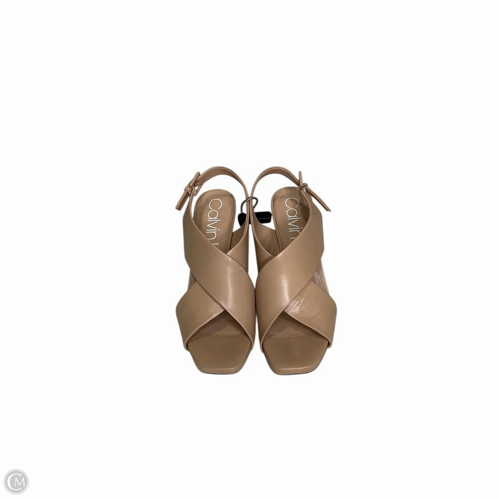 Shoes Heels Stiletto By Calvin Klein In Tan, Size: 11 Elegant High Heels