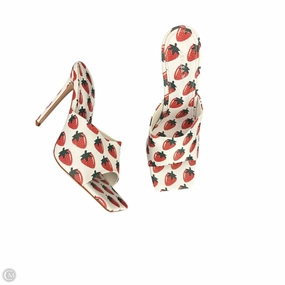 Shoes Heels Stiletto By Clothes Mentor In Red & White, Size: 8 Highest High Heels Ever
