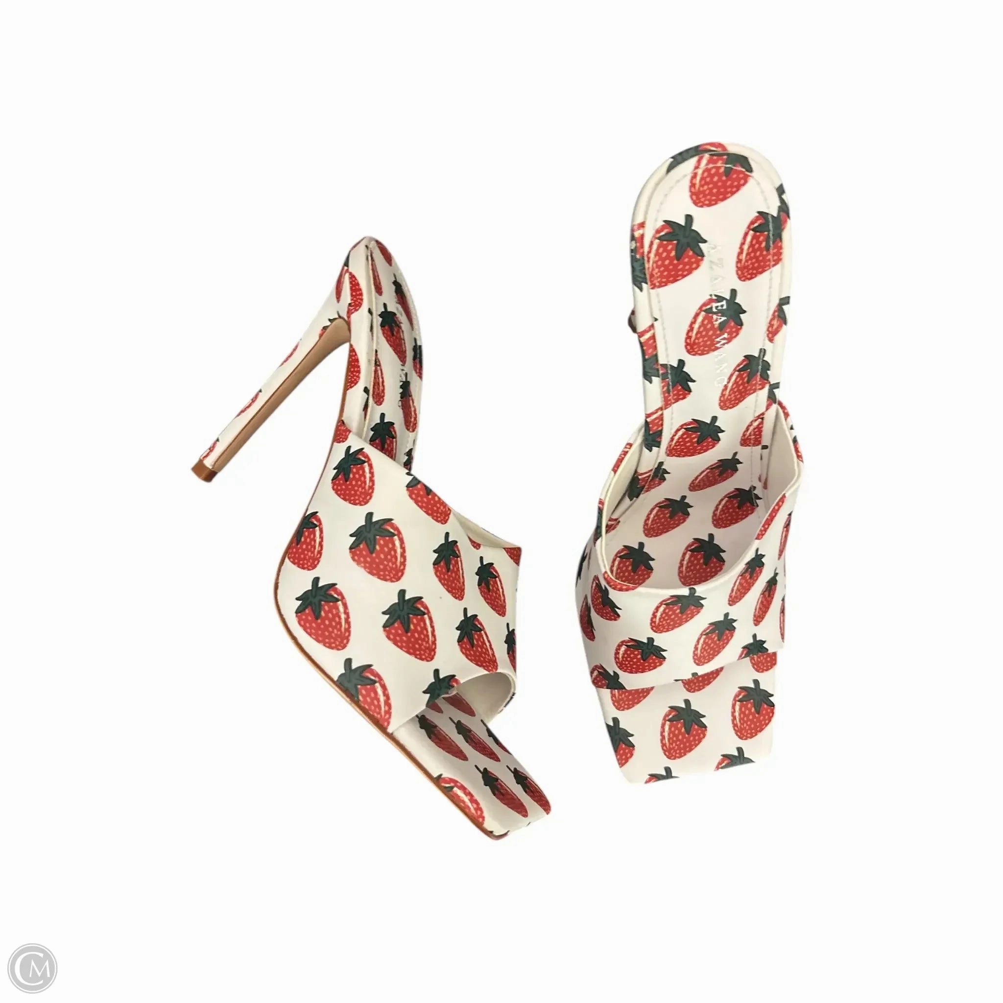 High Heels 12 Size Shoes Heels Stiletto By Clothes Mentor In Red & White, Size: 8