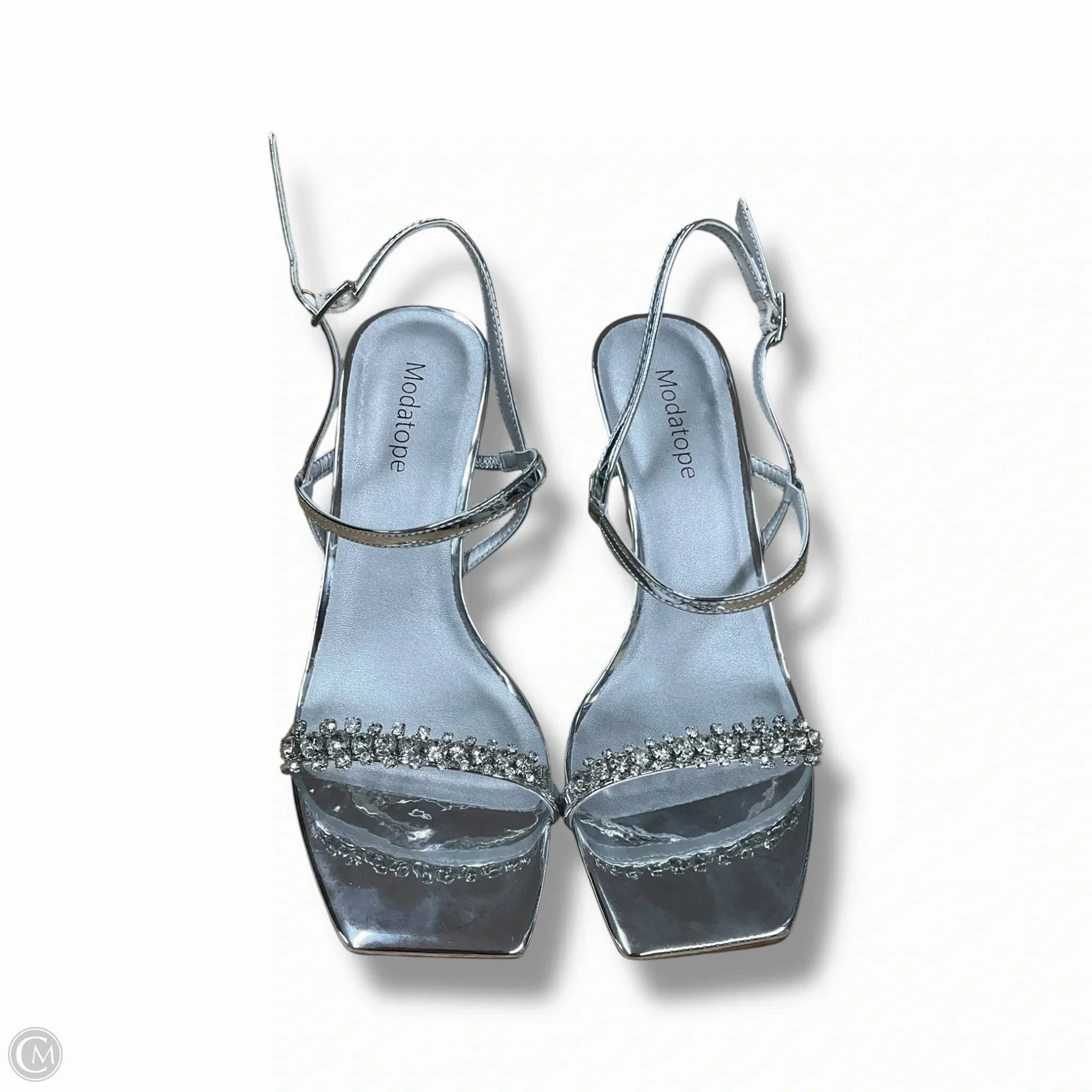 Shoes Heels Stiletto By Clothes Mentor In Silver, Size: 8 High Heel Shoe Christmas Stocking