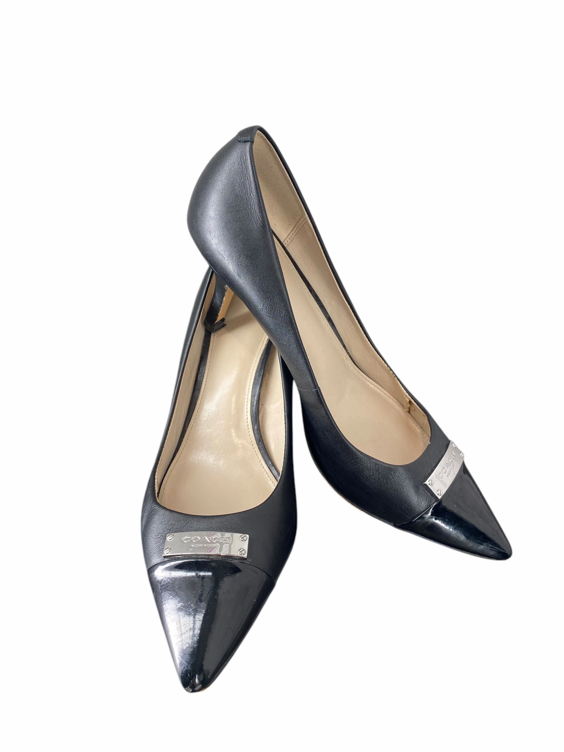 Boots Platform High Heels Shoes Heels Stiletto By Coach In Black, Size: 8