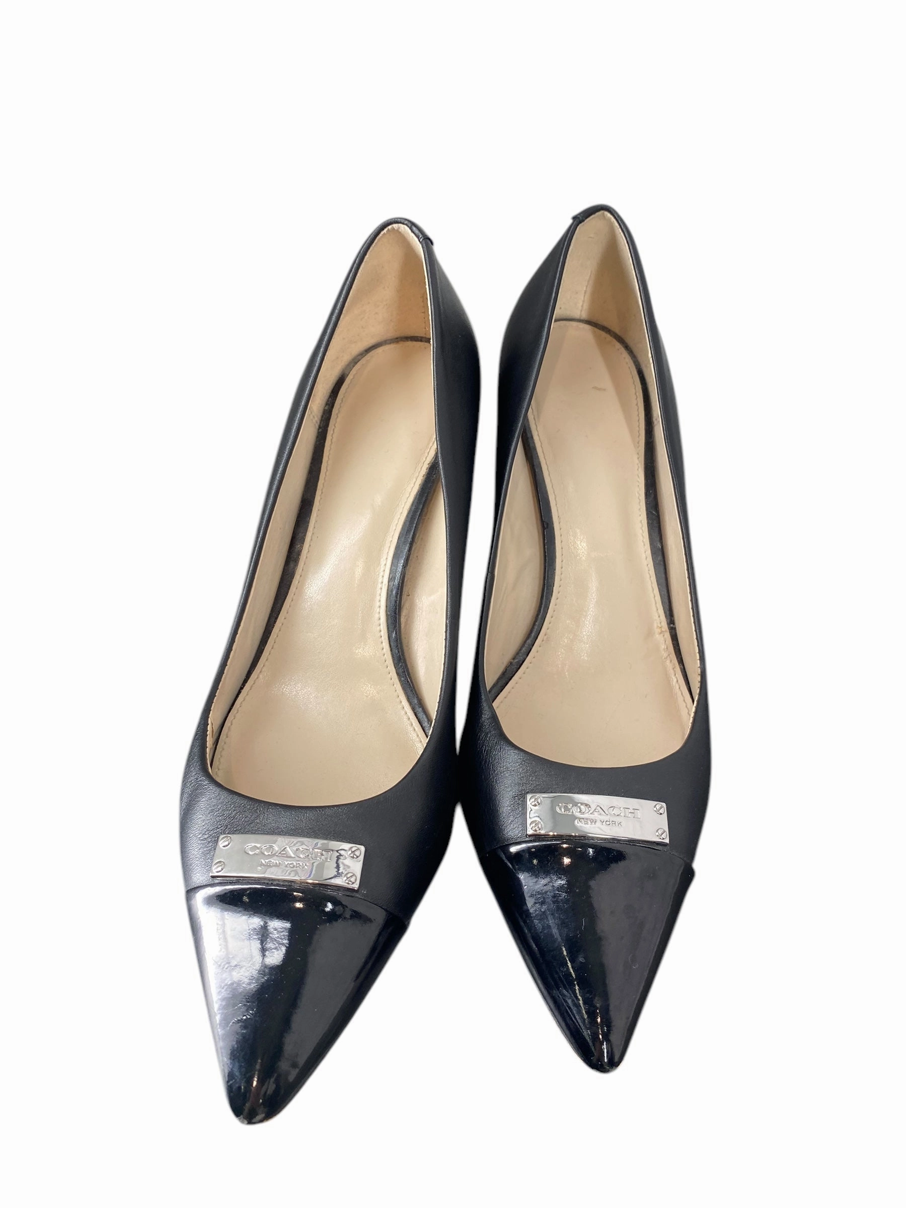 Shoes Heels Stiletto By Coach In Black, Size: 8 Platform High Heel Shoes