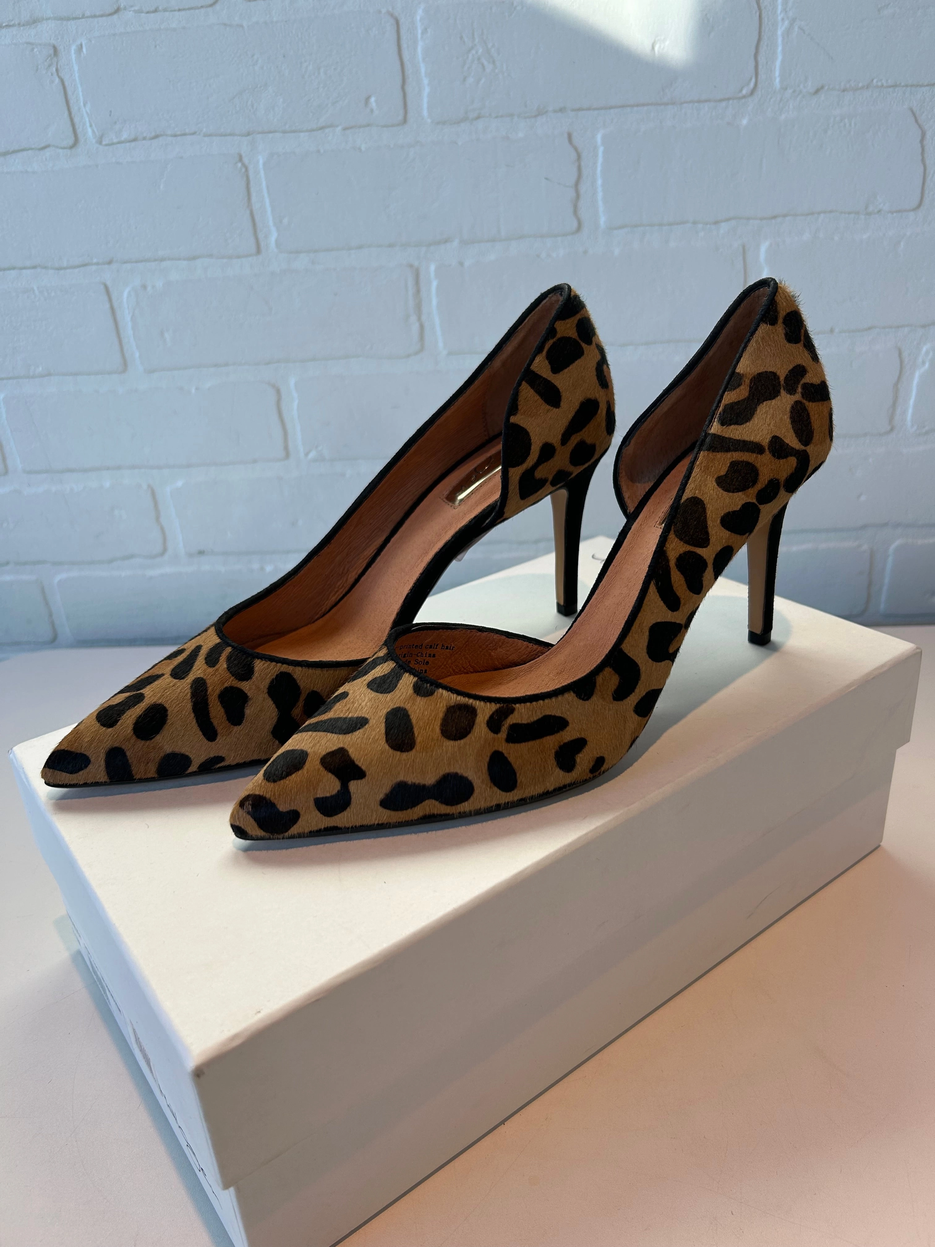 Shoes Heels Stiletto By Halogen In Animal Print, Size: 8.5 High Heel Ballet