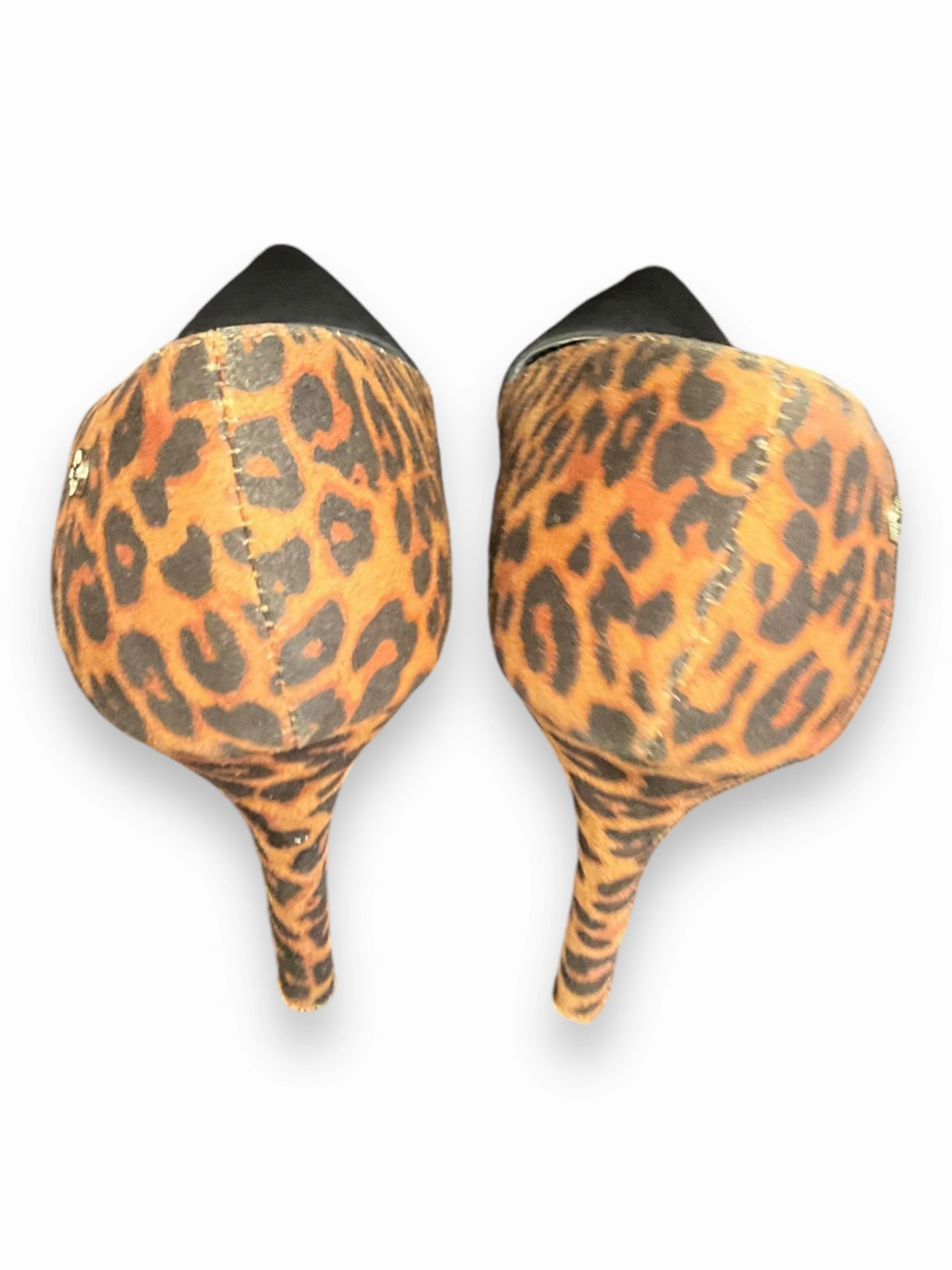 Shoes Heels Stiletto By Jaclyn Smith In Animal Print, Size: 9 Heel Booties