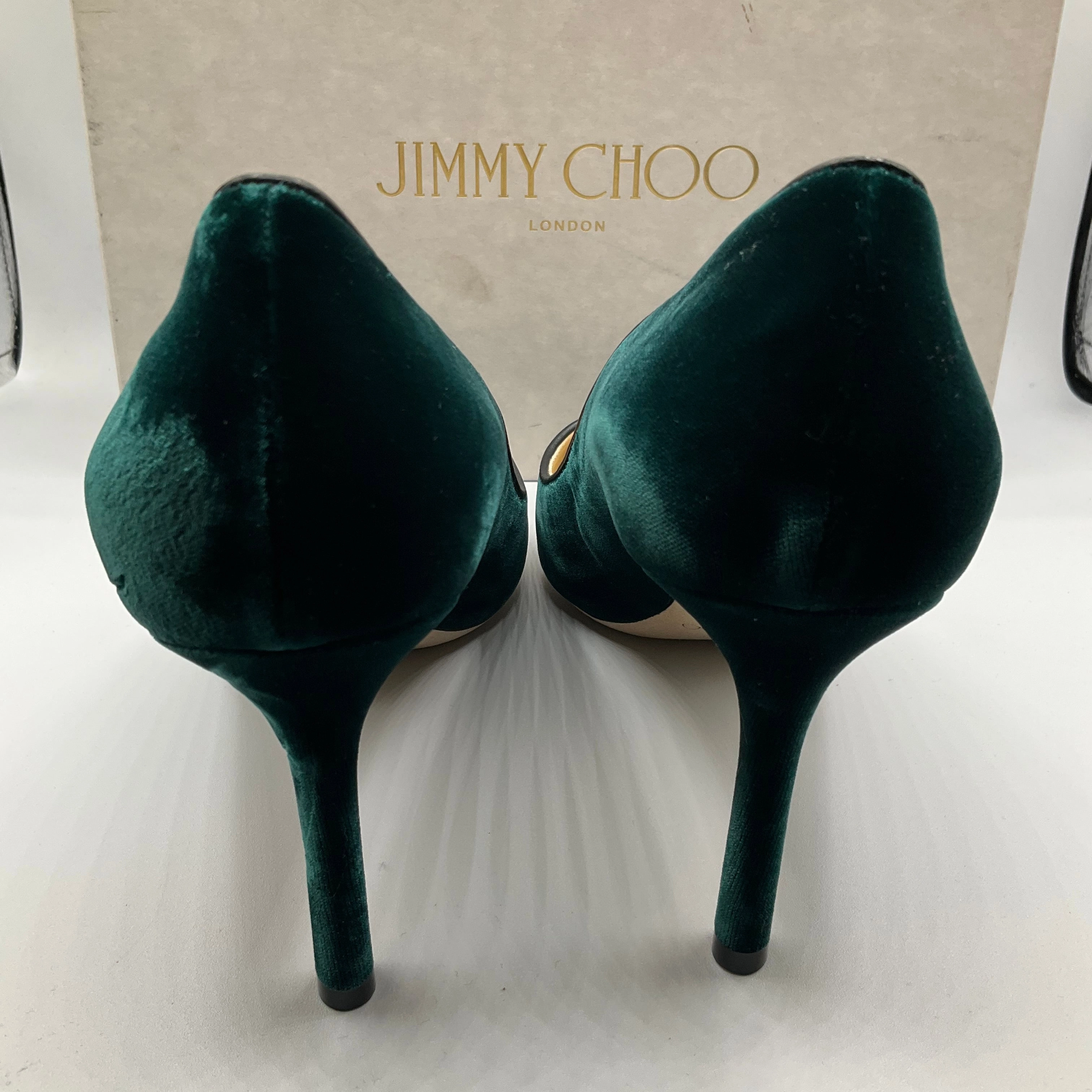 Mules High Heels Shoes Heels Stiletto By Jimmy Choo In Green, Size: 9.5