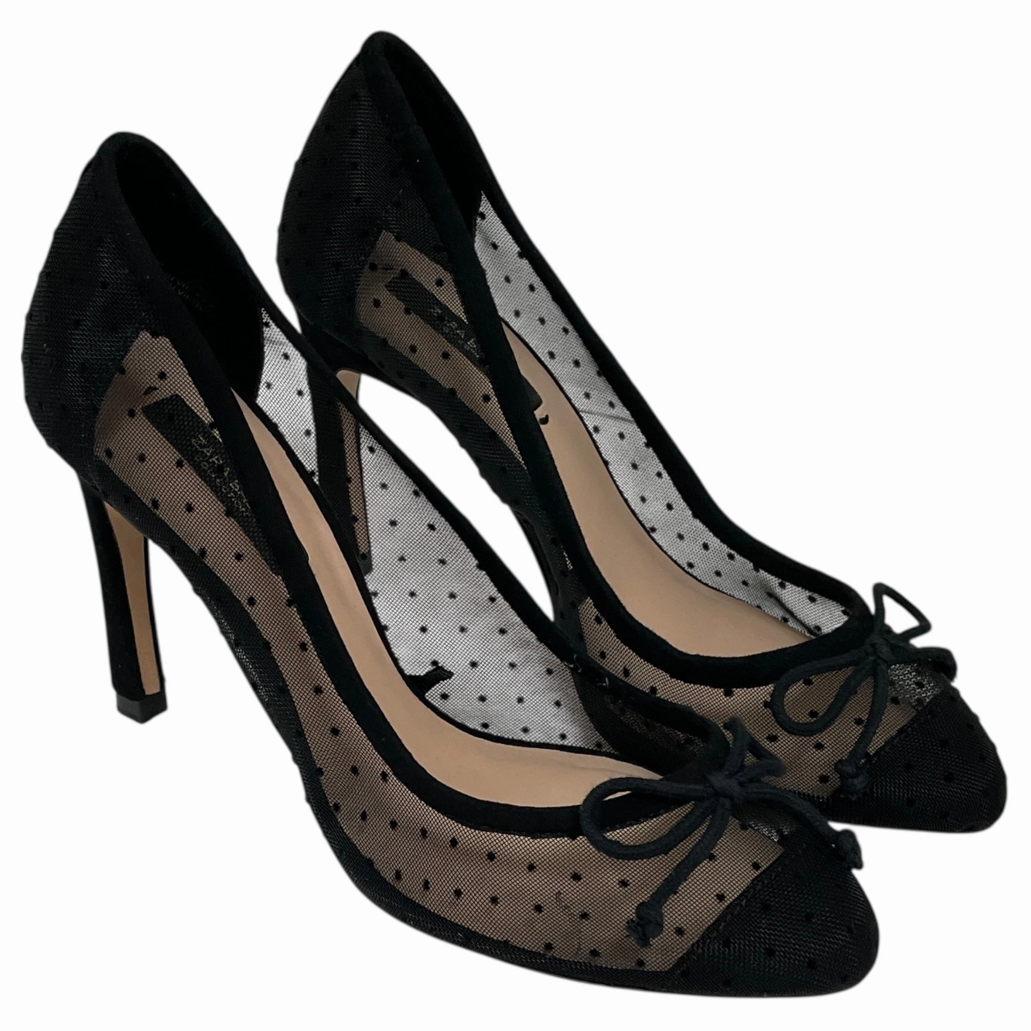 SHOES HEELS STILETTO by ZARA BASIC In BLACK, Size: 5.5 Vegas High Heels