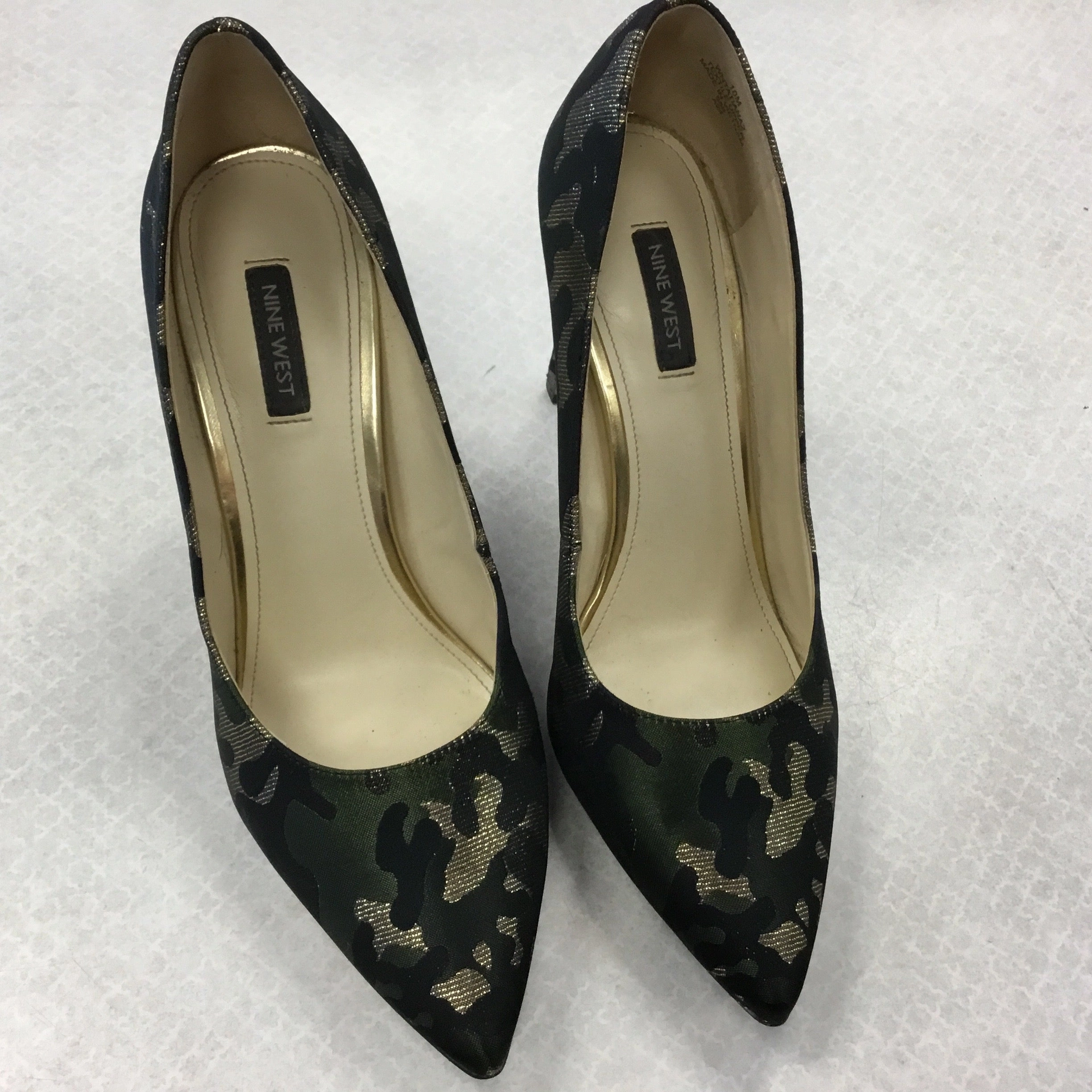 Shoes Heels Stiletto By Nine West In Camouflage Print, Size: 10 Biggest Heels In The World