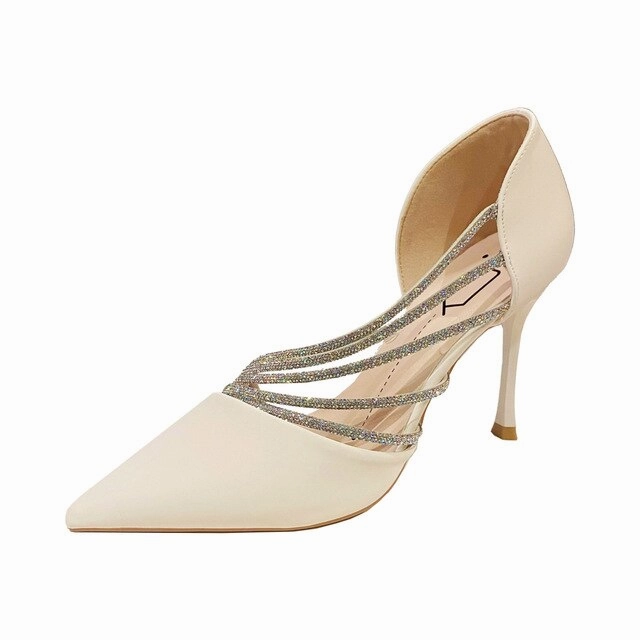 Size 5 Heels Crystal Line Heels