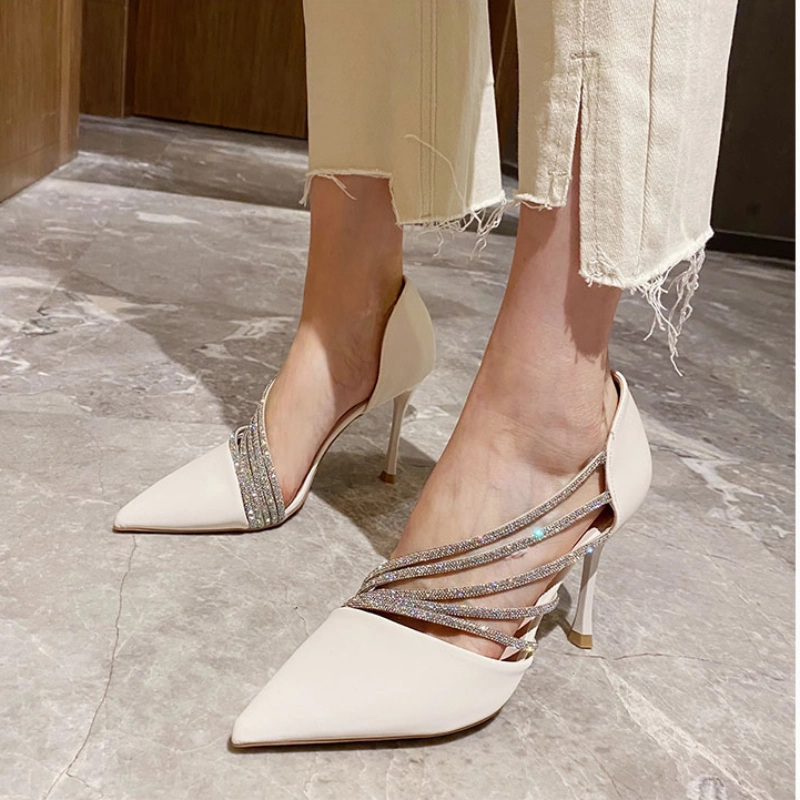 Transparent High Heels Crystal Line Heels