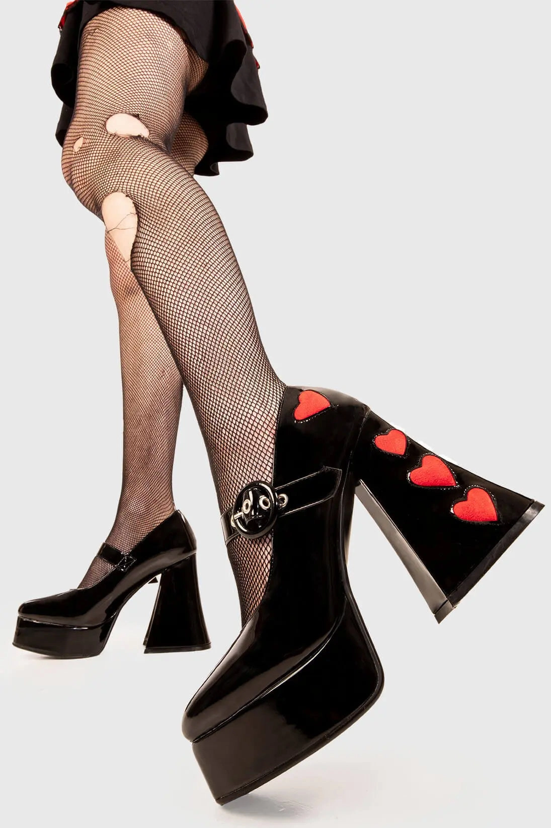 Winter White Heels Love Sick Platform Heels