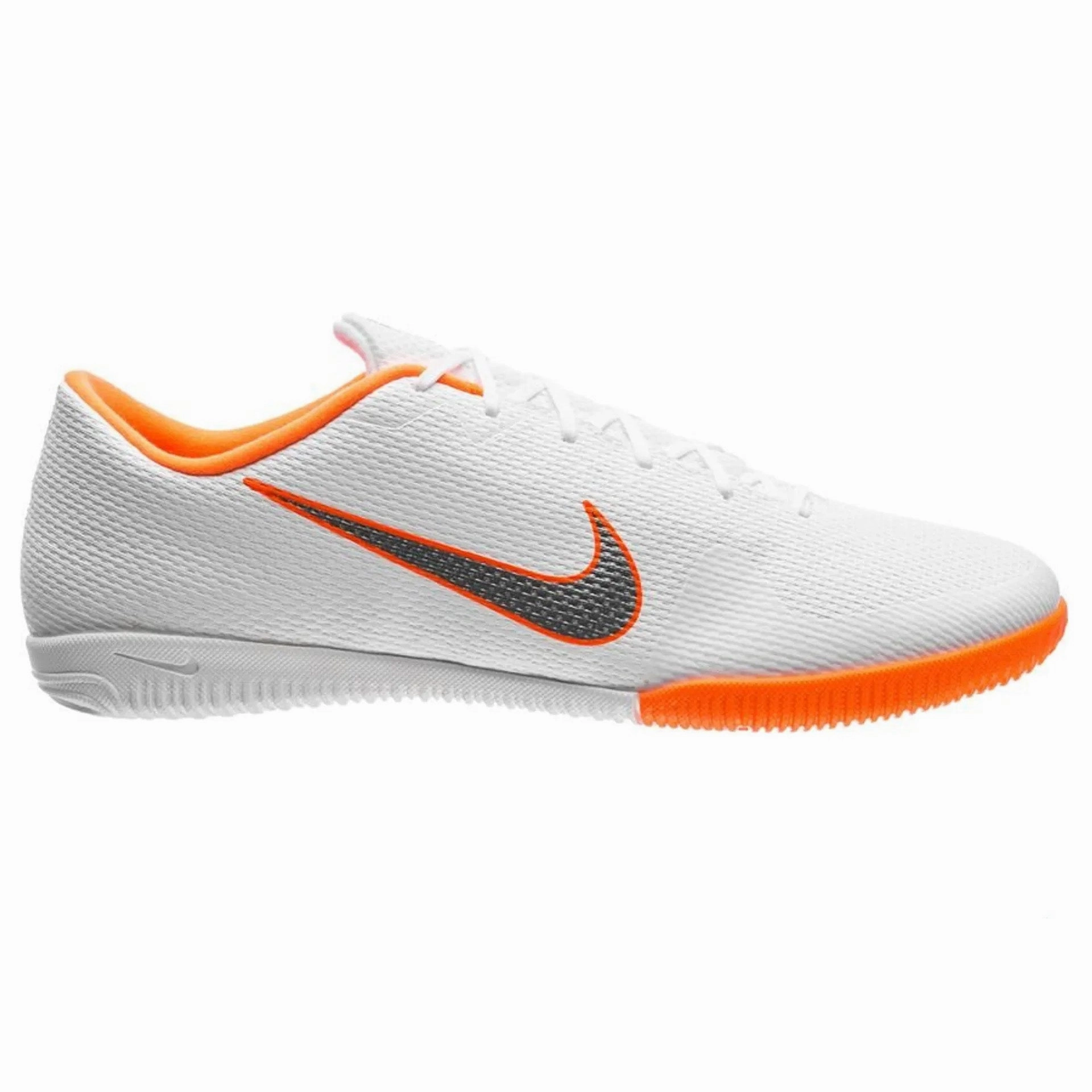 Nike Mercurial VaporX 12 Academy IC Indoor Soccer Shoes - White/Cool Grey/Orange Nike Air Zoom Golf Shoes