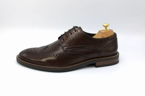 Lace Up Cycling Shoes Spd John White Stokes Brown