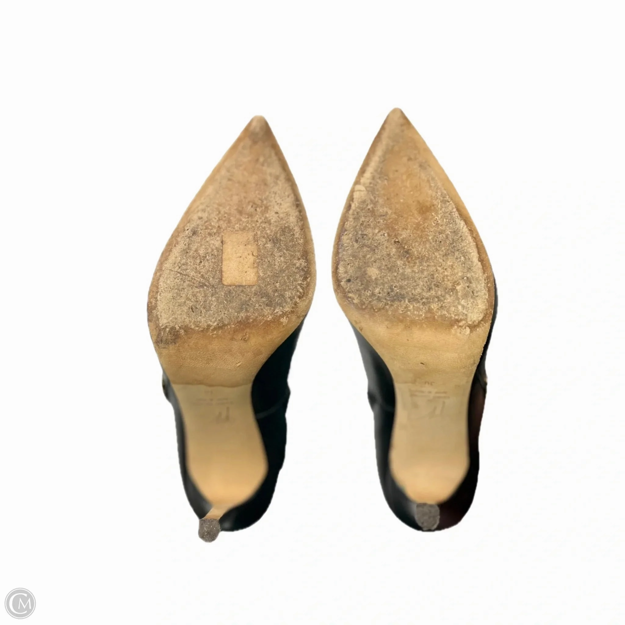 Extra Extra Wide Calf Boots Boots Over-the-knee Heels By Giuseppe Zanotti In Black & Gold, Size: 5.5