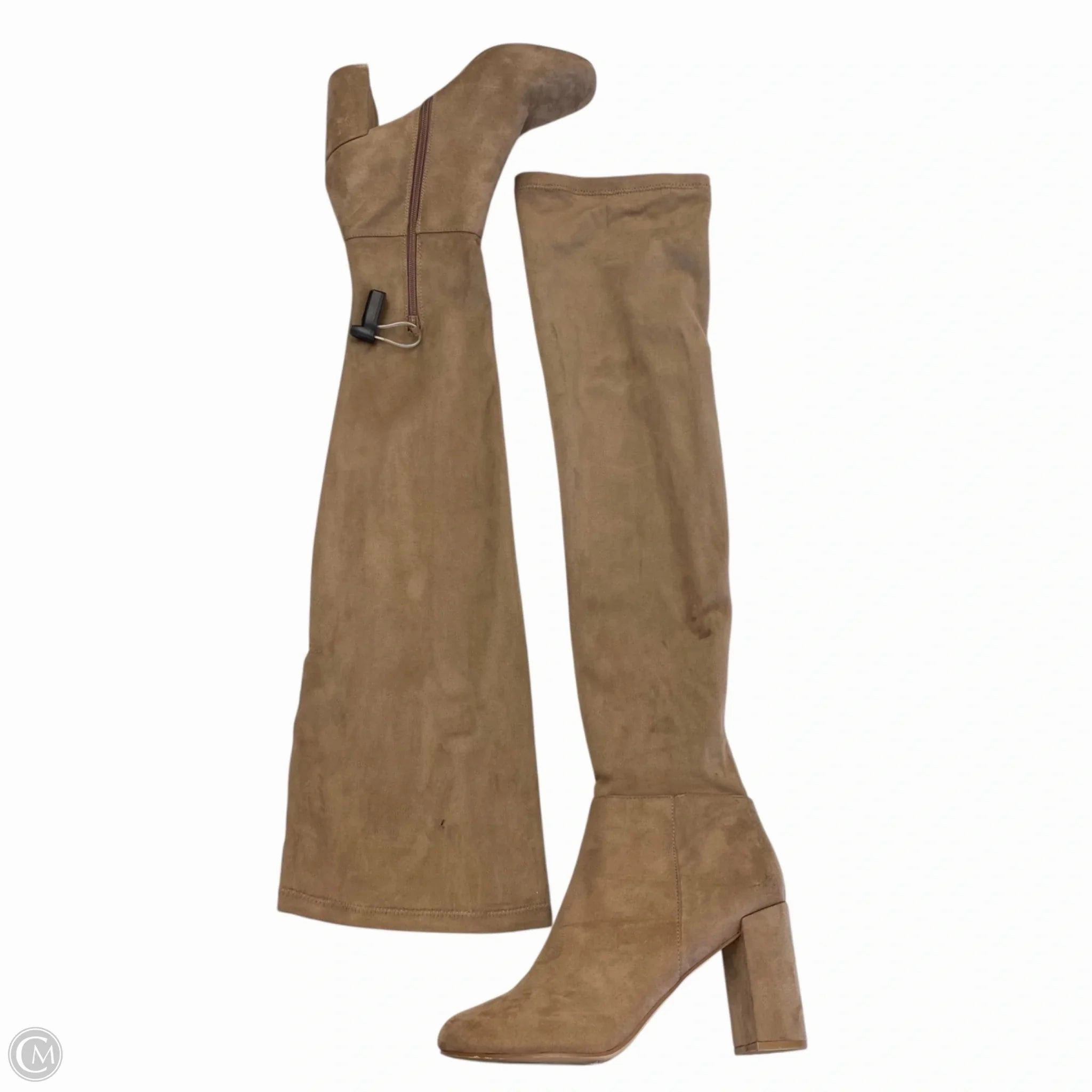 Margaux Boots Boots Over-the-knee Heels By Chinese Laundry In Brown, Size: 9