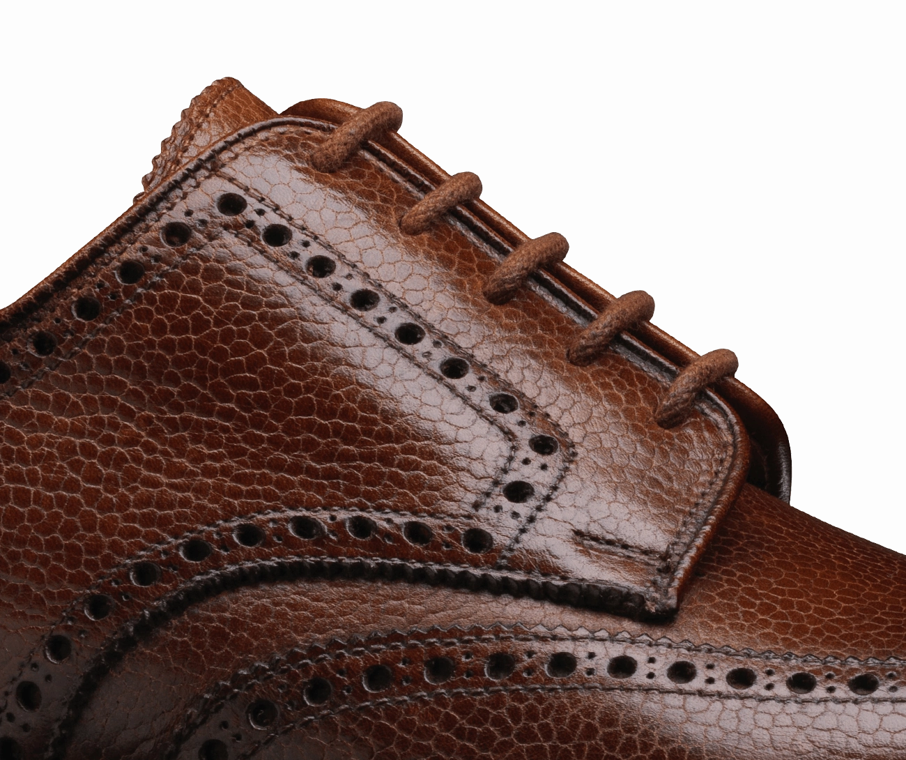 Valentino Derby Shoes Pembroke Tan Scotch Grain (G Fitting)