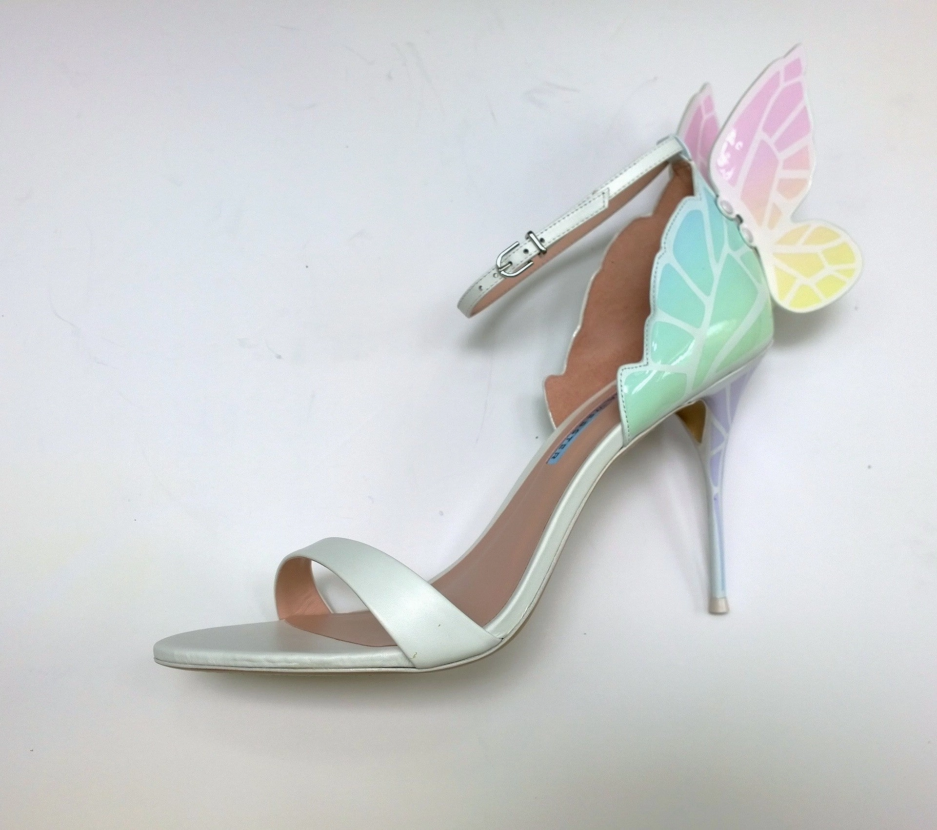 Sophia Webster Chiara Butterfly Ankle Strap Sandals New in Box Sky High Heels Height