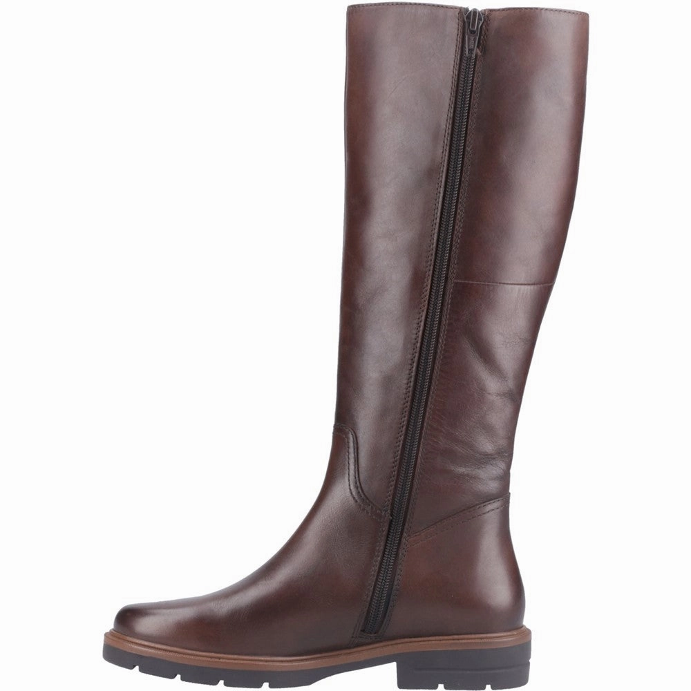 Knee High Waterproof Snow Boots Brown Tallulah Long Boots