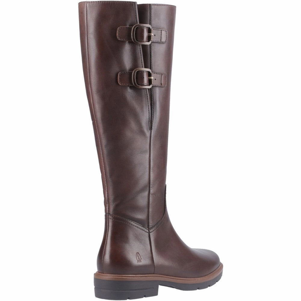 Brown Tallulah Long Boots Knee High Stretch Boots