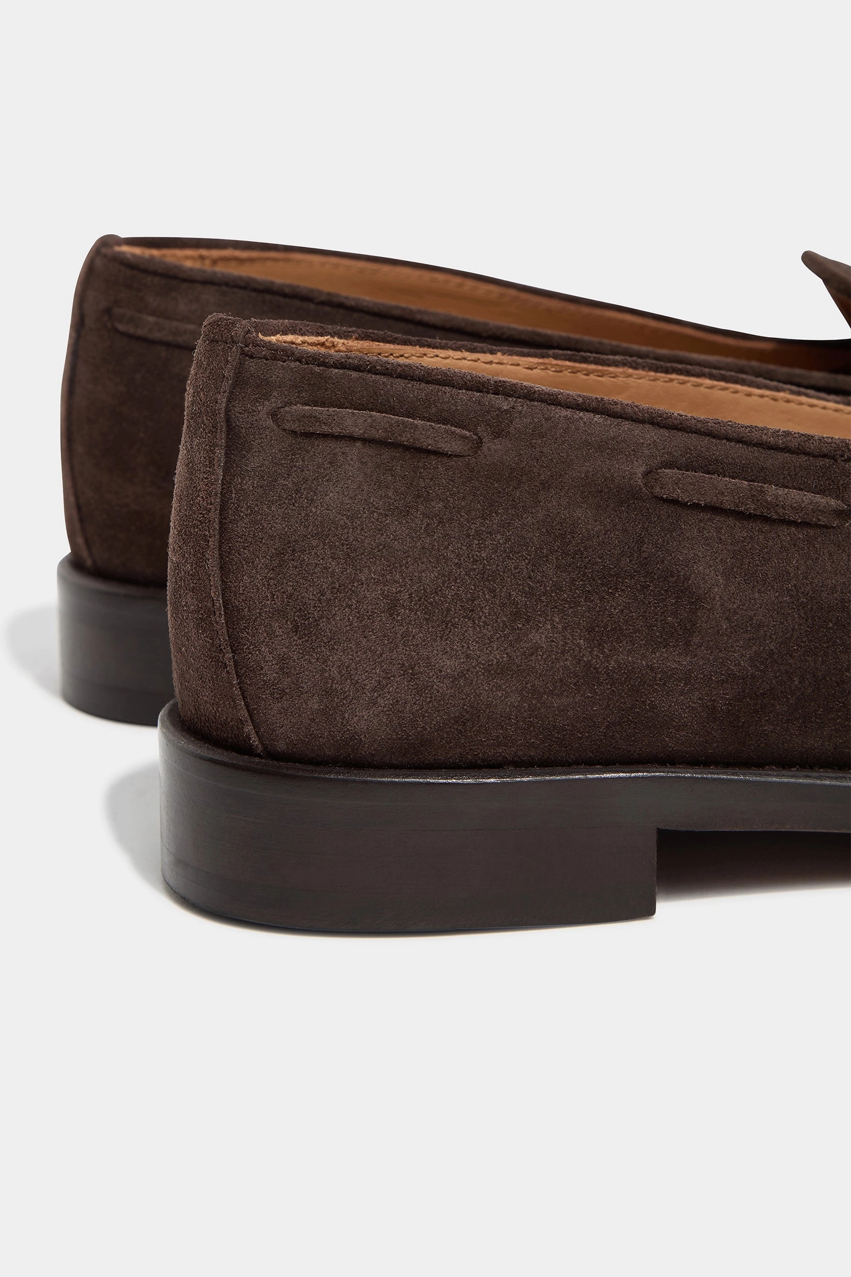 Brown suede tassel loafers - Made In Italy Cordovan Penny Loafers