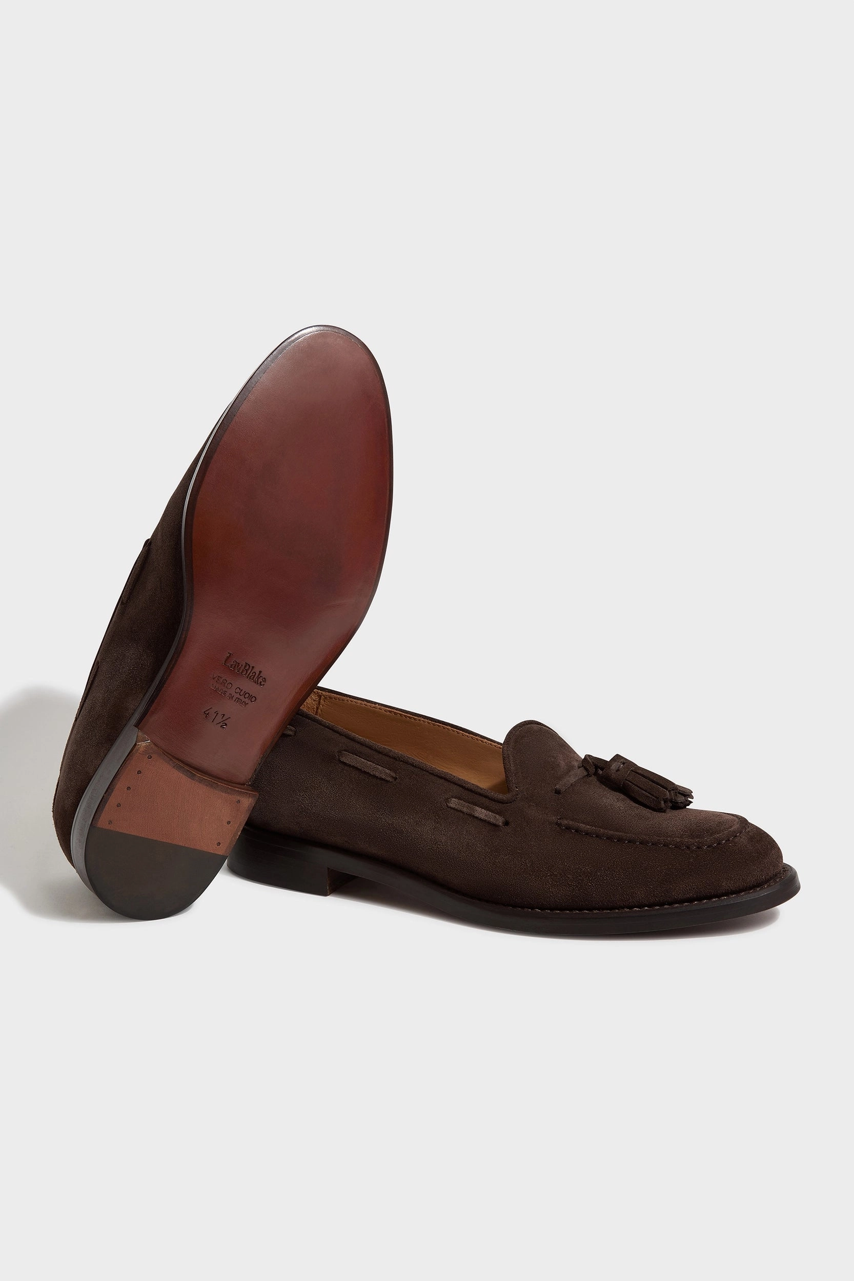 Brown suede tassel loafers - Made In Italy Loafers Nyc