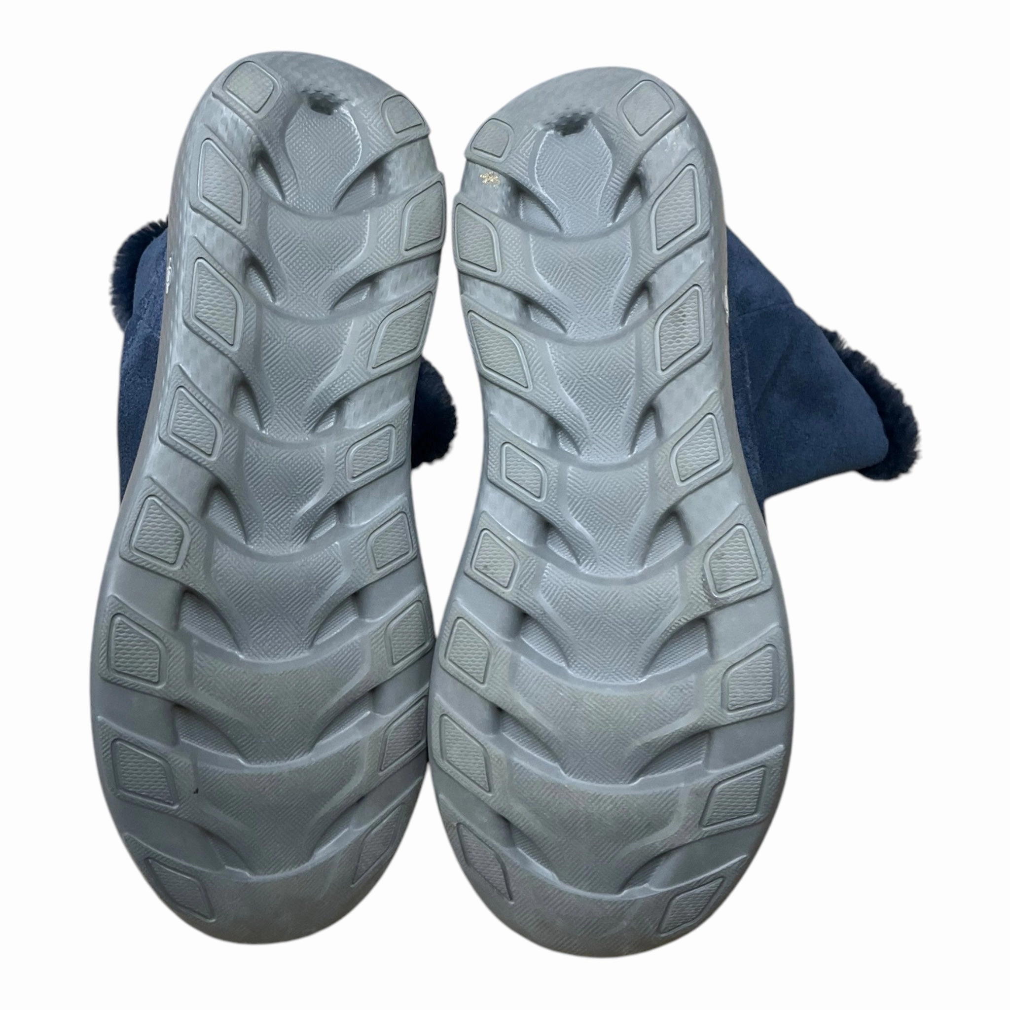 Leather Riding Boots Boots Mid-calf Flats By Skechers In Blue, Size: 10