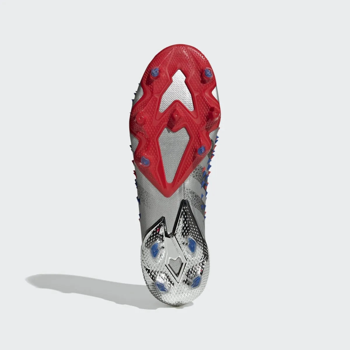 Adidas Predator Freak .1 FG - Silver Metallic-Red-Royal Soccer Cleat For Wide Feet