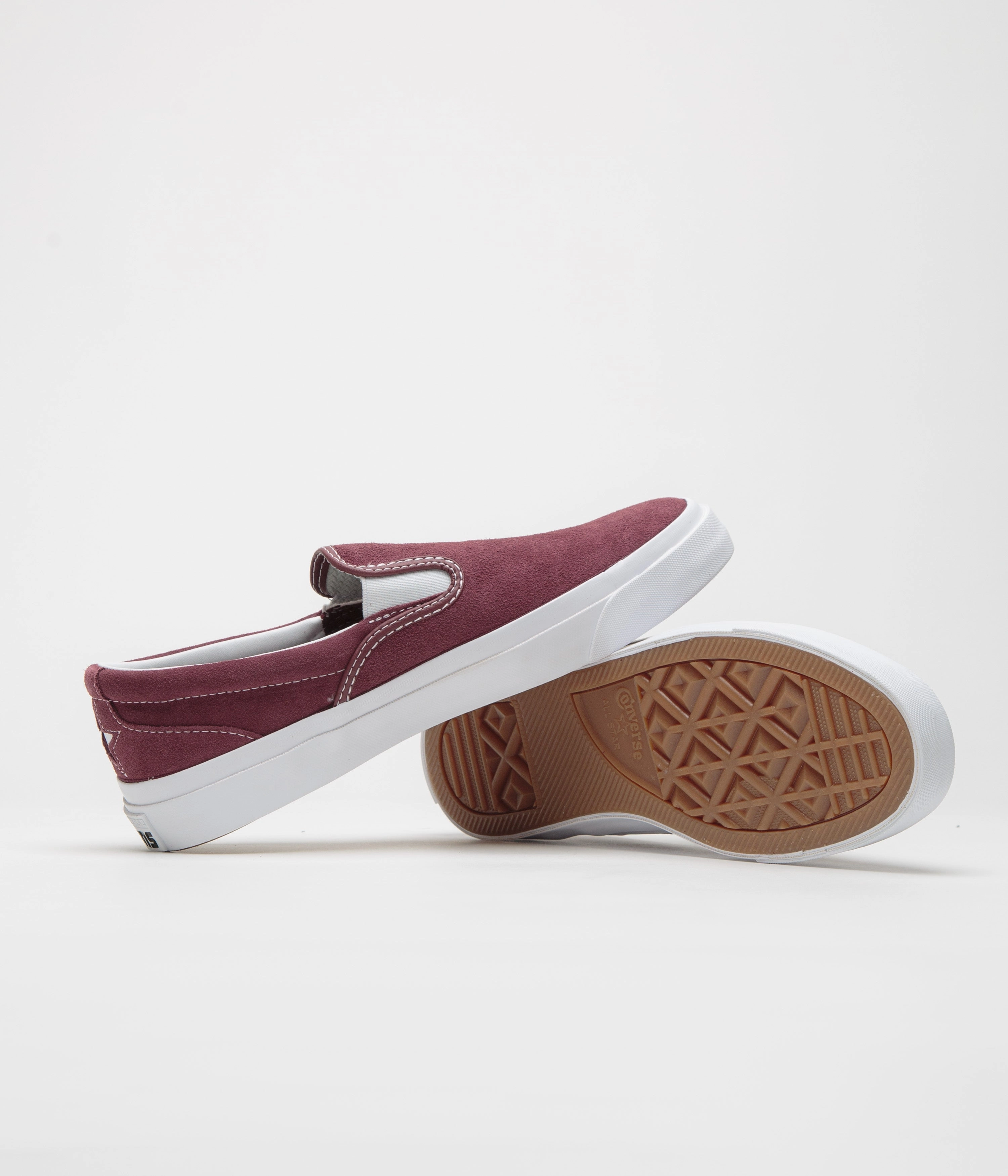 Converse One Star CC Slip Pro Shoes - Deep Bordeaux / White / White Most Comfortable Nike Running Shoes
