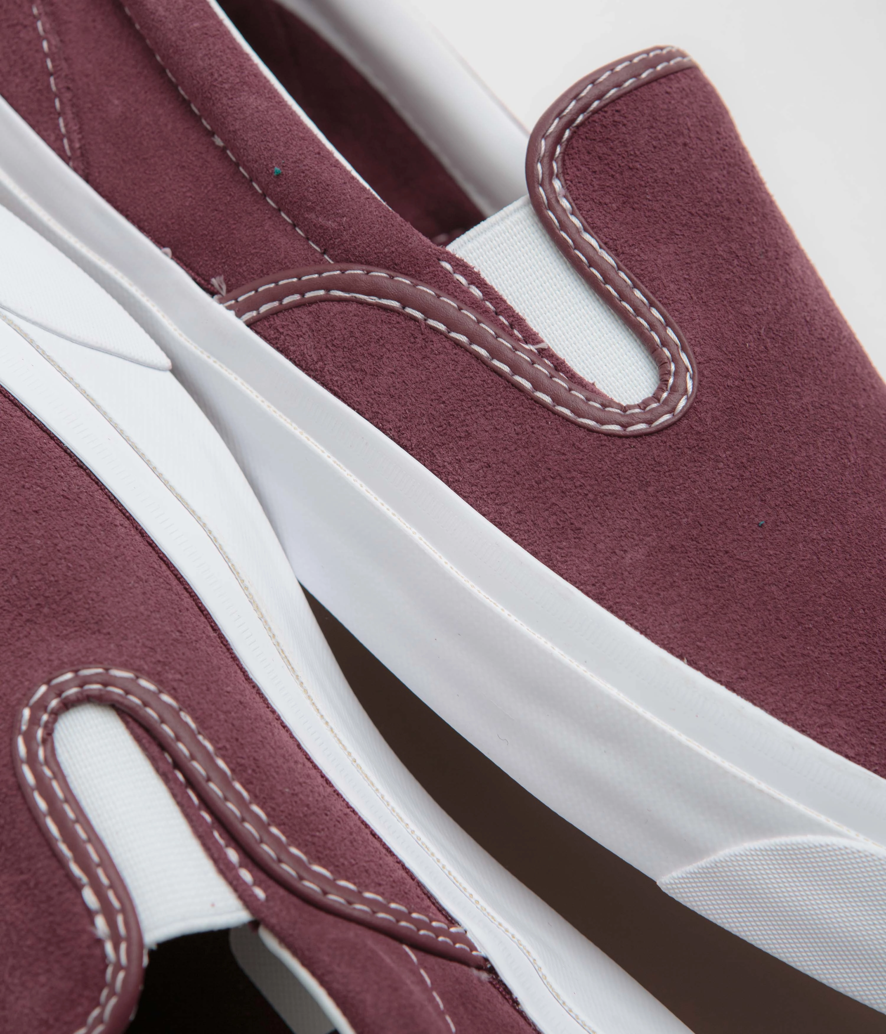 Nike Shoes Cristiano Ronaldo Converse One Star CC Slip Pro Shoes - Deep Bordeaux / White / White