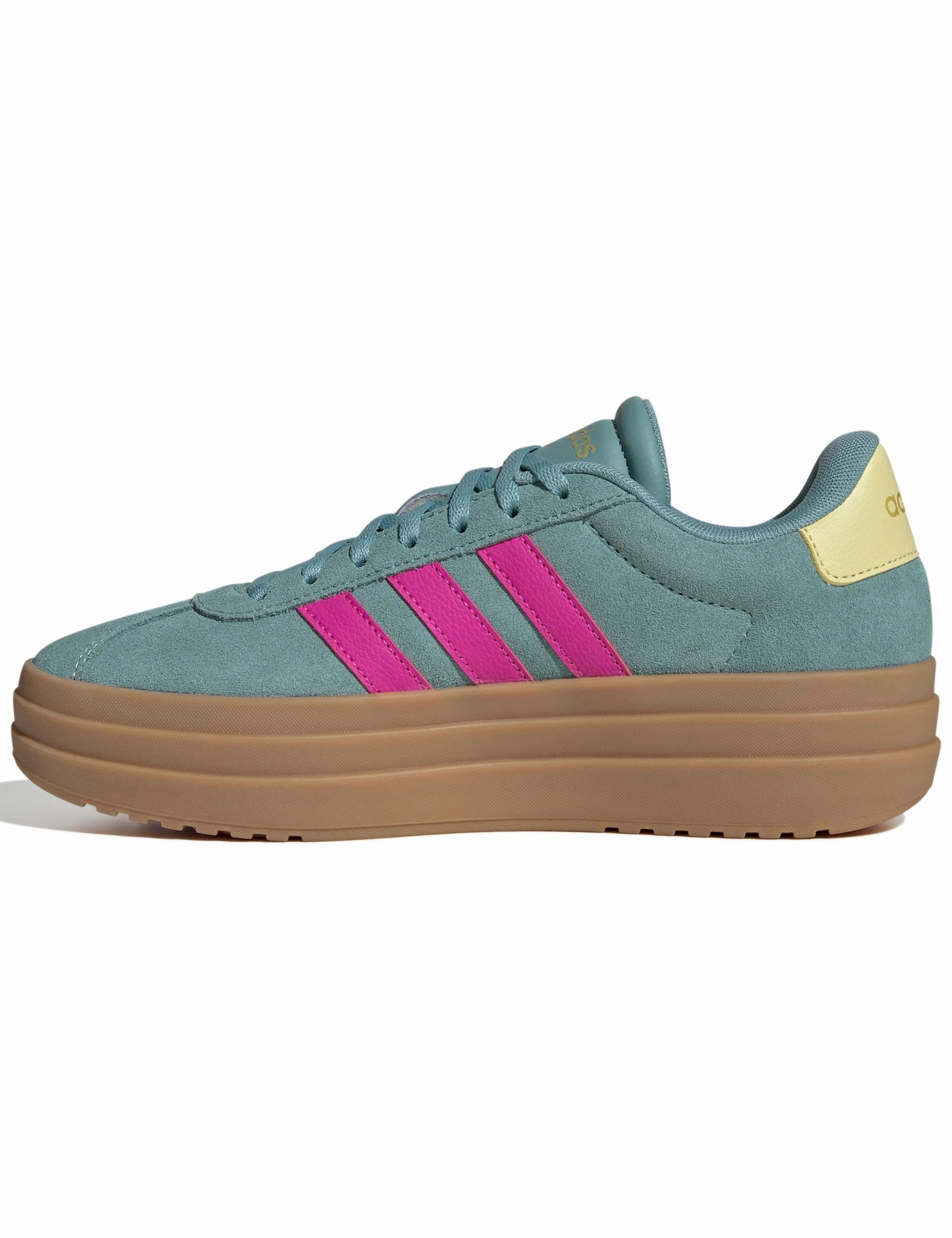 VL Court Bold Shoes - Powder Teal/Shock Pink/Powder Yellow Braindead Adidas Shoes